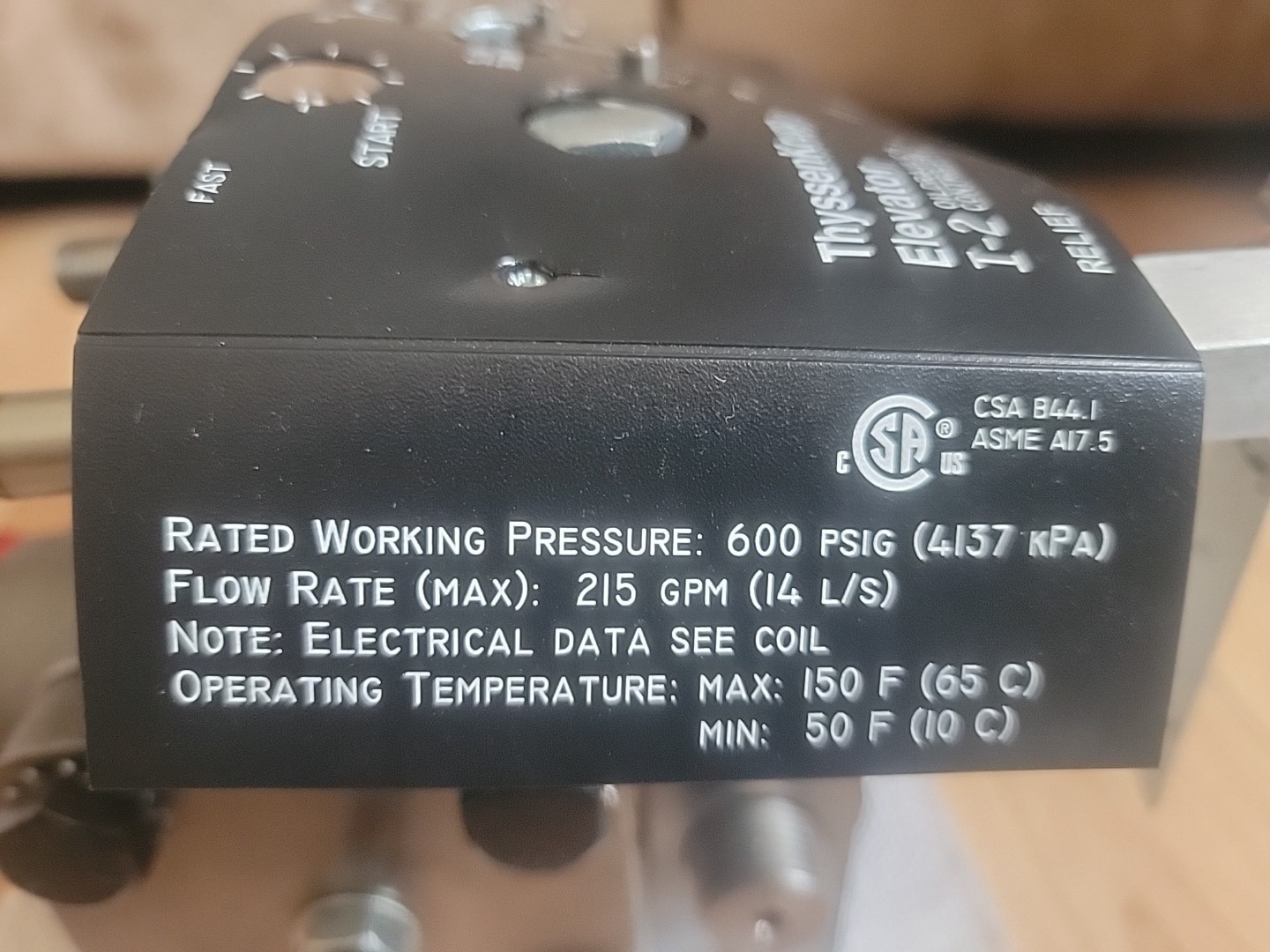 ThyssenKrupp I-2 Elevator Oildraulic Controller 7505AE1 Integral Valve – READ