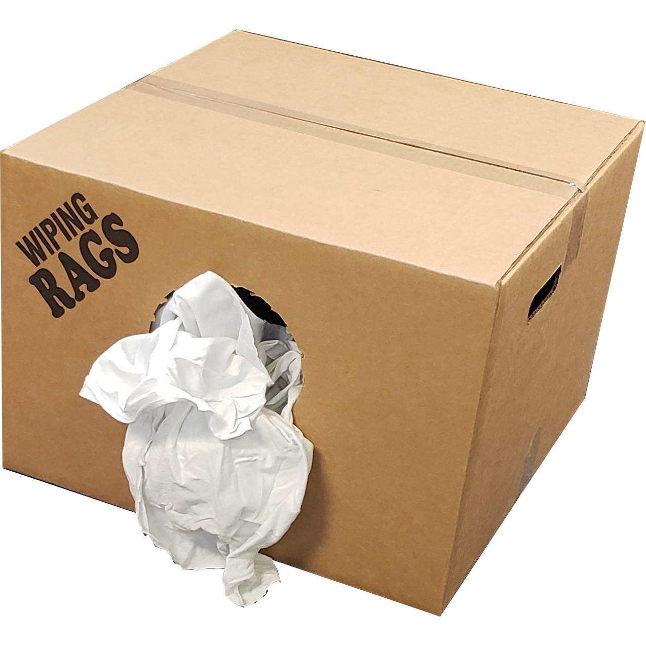 WR5010W-25 Z-Rag Bulk Reclaimed White T-Shirt Rags – 25 lbs