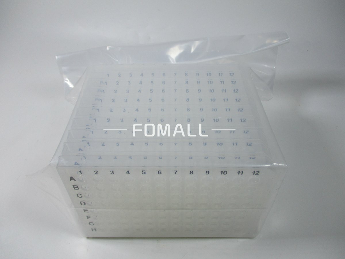 10 Plates/bag For AXYGEN 0.2ML transparent 96-well PCR plate PCR-96M2-HS-C