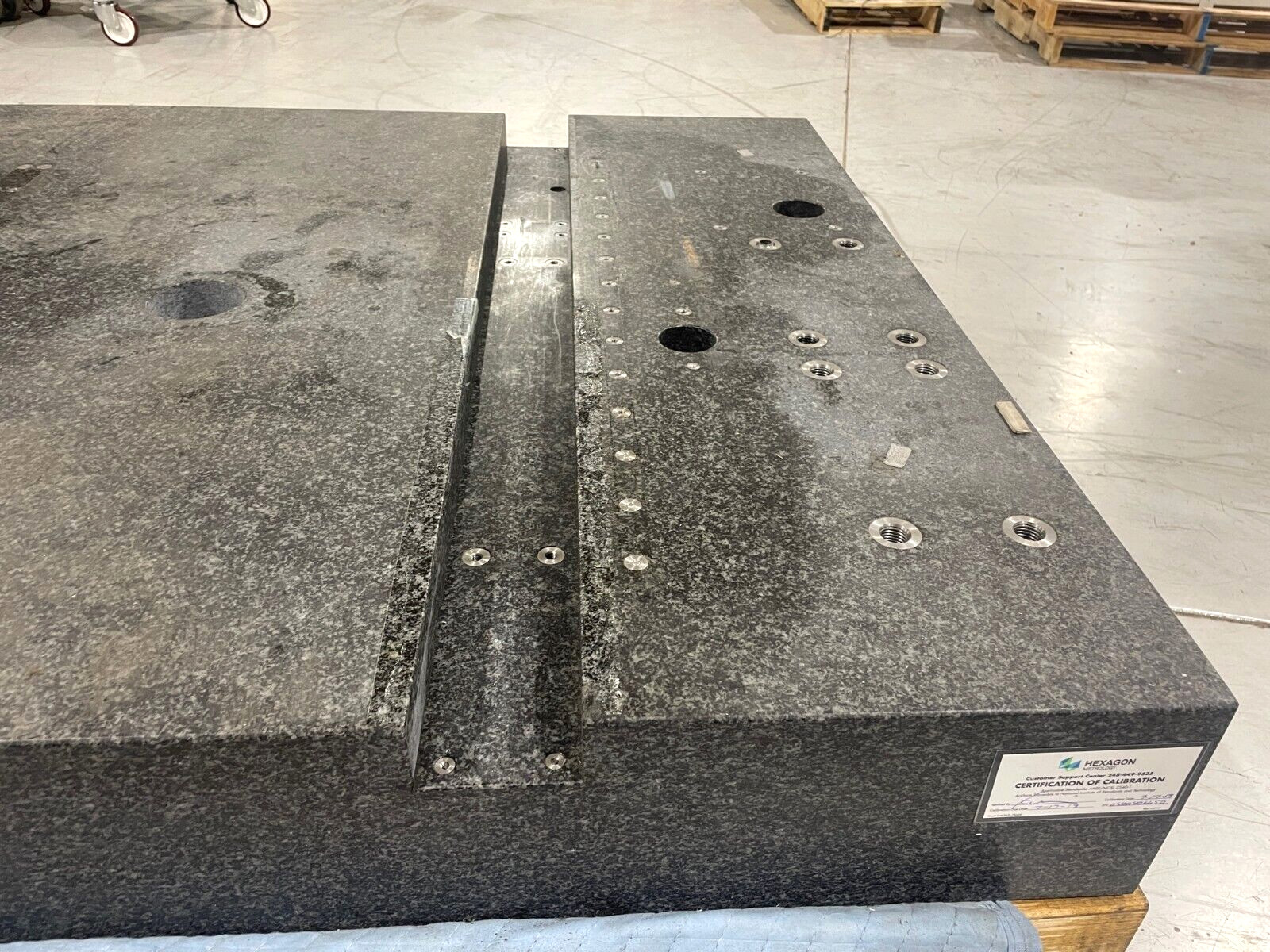 Mycrona Maschinentyp CMM Machine Granite Base, 45-1/2″ x 44-11/16″ x 7″