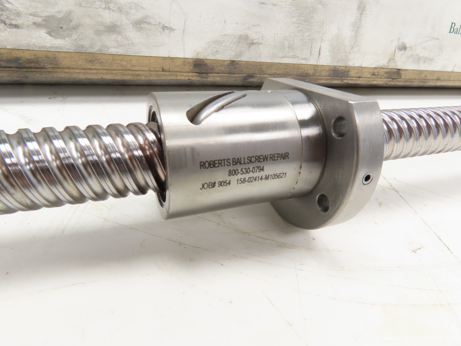 Roberts Ball Screw & Nut Assembly 25mm Dia 6mm Pitch 1695mm OAL 58″ Travel