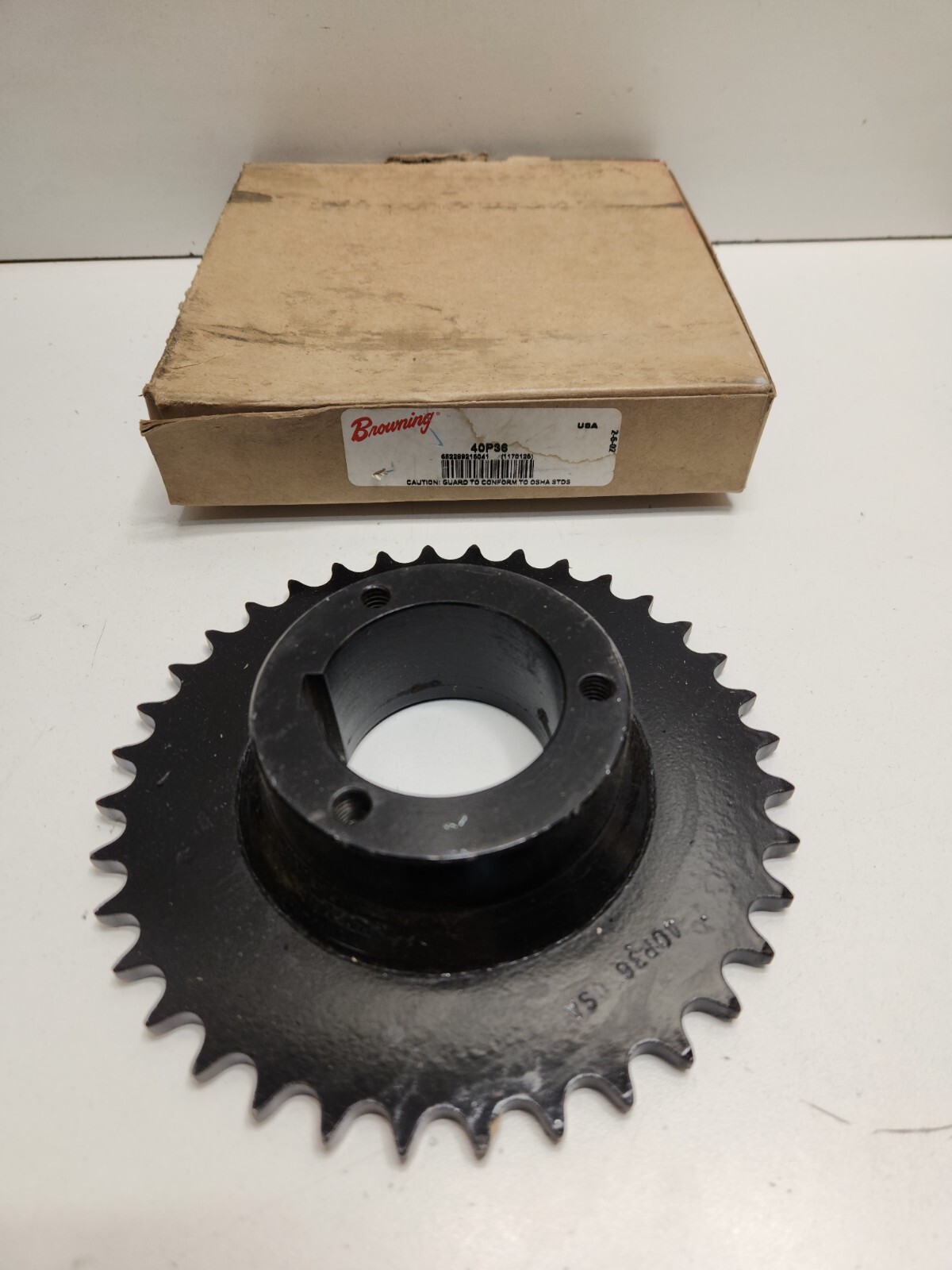 NEW OLD STOCK! BROWNING 50MM BORE 36 TEETH 40 / 1/2″ PITCH SPROCKET 40P36