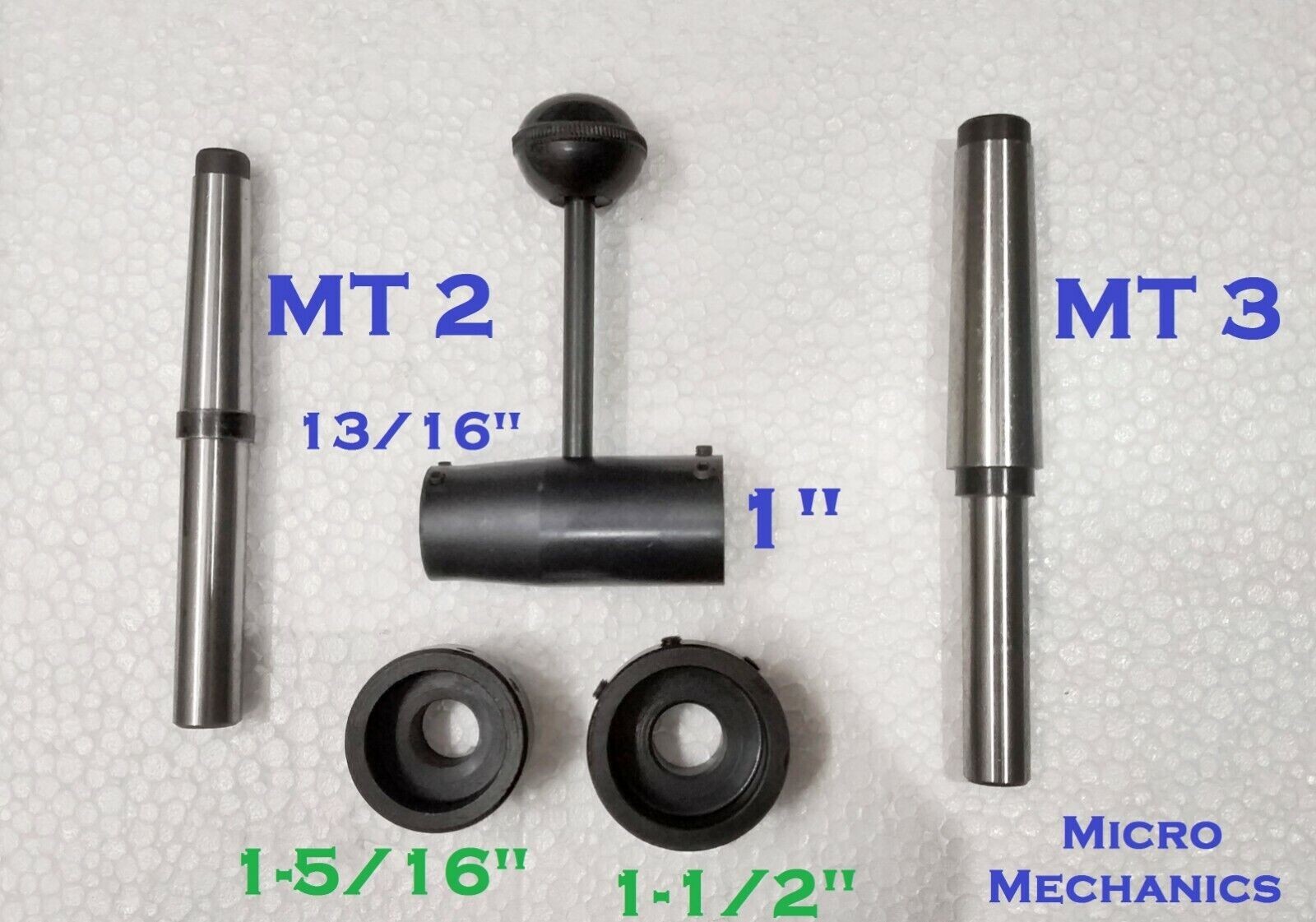 Lathe Tailstock Die Holder Set Floating Type MT2 MT3 SHANK 13/16, 1,1-5/16,1-1/2