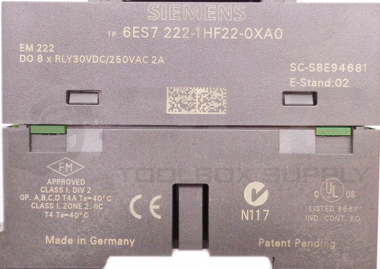 SIEMENS 6ES7 222-1HF22-0XA0 EM 222 RELAY MODULE *READ*