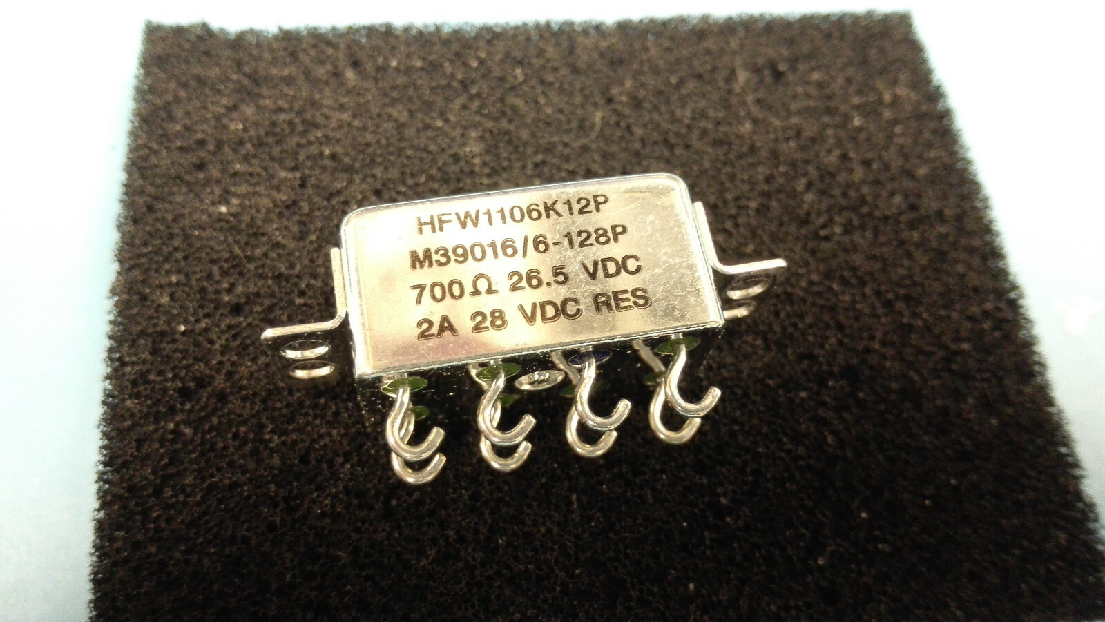 NOS MIL SPEC RELAY 26.5 vdc, 700 Ohm, M39016/6-128P , 3-1617028-7
