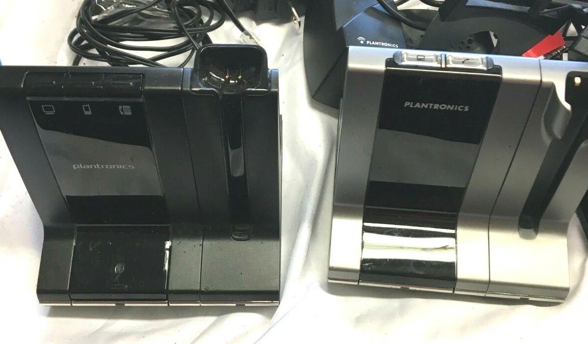 Plantronics Lot of 10 Sets Dect 6.0 Charger Base + Handset Lifter, CS55
