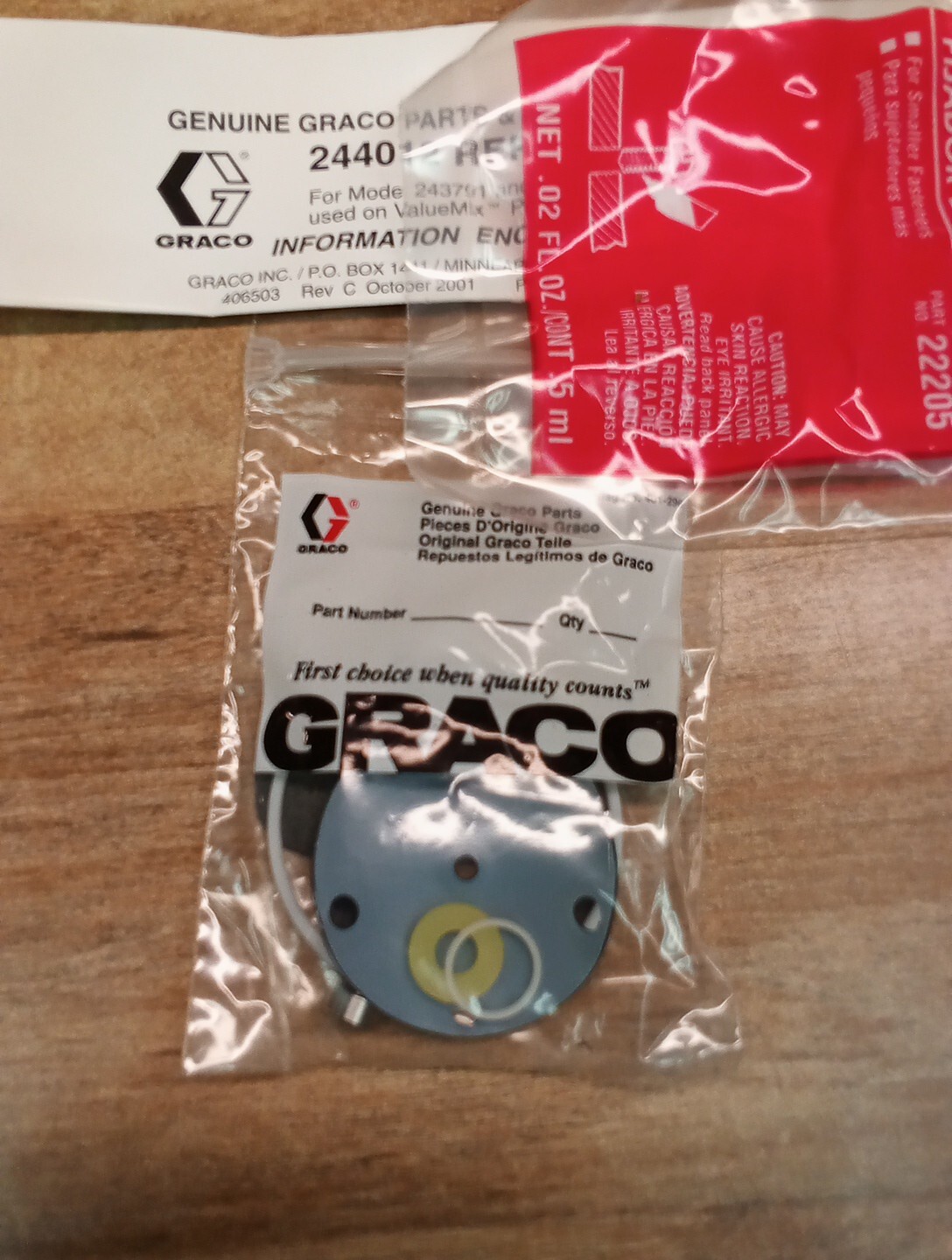 Genuine Graco Parts 244012 Repair Kit