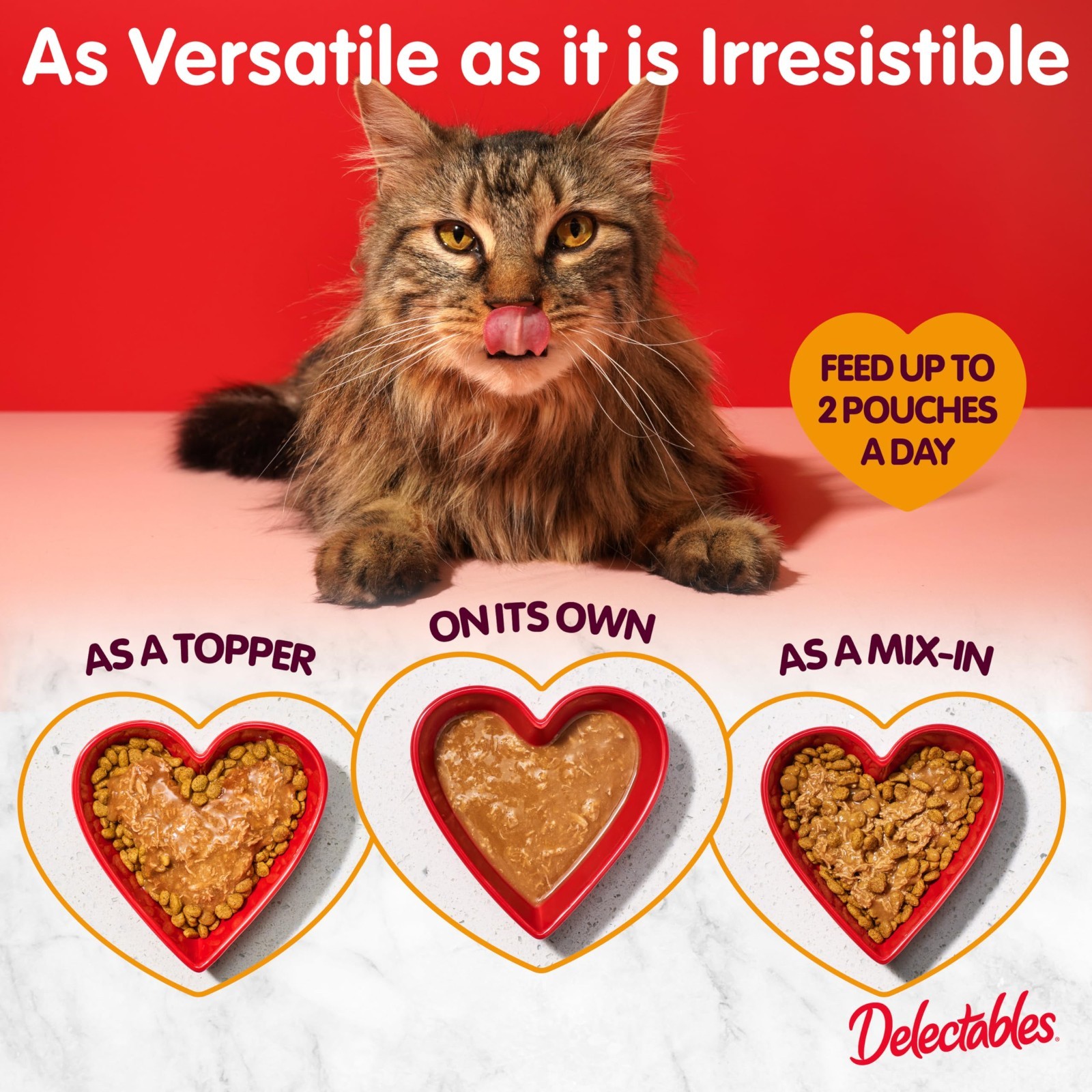 Hartz Delectables Bisque Senior 10+ Lickable Wet Cat Treats Variety Pack 60 Pack