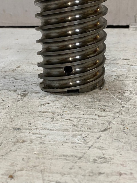 R&D 8″x3″ Pointed Worm Screw for Cheese/Corn Puff Extruder Machine (K1)