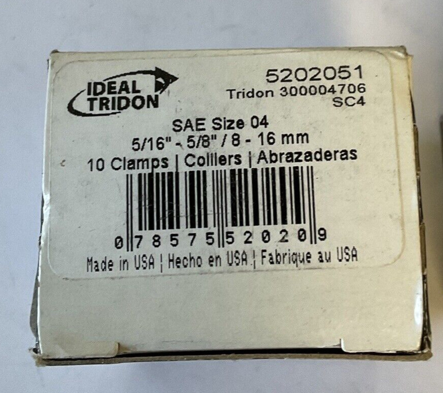 IDEAL TRIDON SIZE 04 5/16″-5/8″ 8-16MM(10) , SIZE 5 5/16″-11/16″ 8-17MM(10)