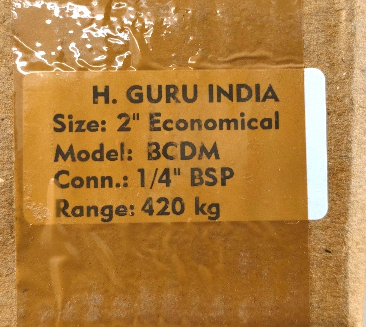 H.Guru BCDM 0-420BAR/0-6000PSI Pressure Gauge Conn.1/4″BSP