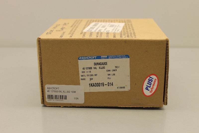 ASHCROFT 45 1279SS 04L XLLSG 100# NSFB – PRESSURE GAUGE CONNECTION SIZE: 1/2″