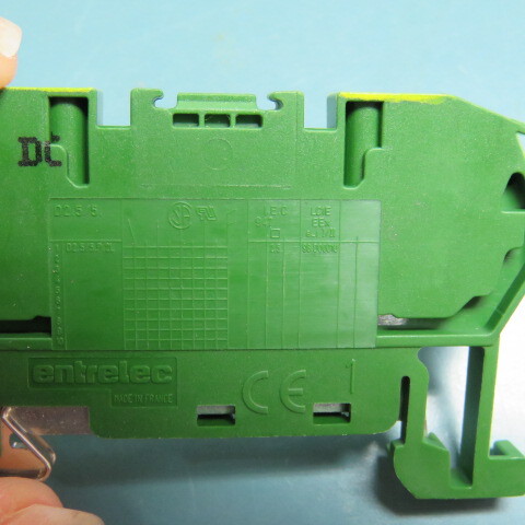 ENTRELEC D2.5/5.P.4L Qty of 10 per Lot TERMINAL BLK TYPE D2.5/5.P.2L 2612 AWG