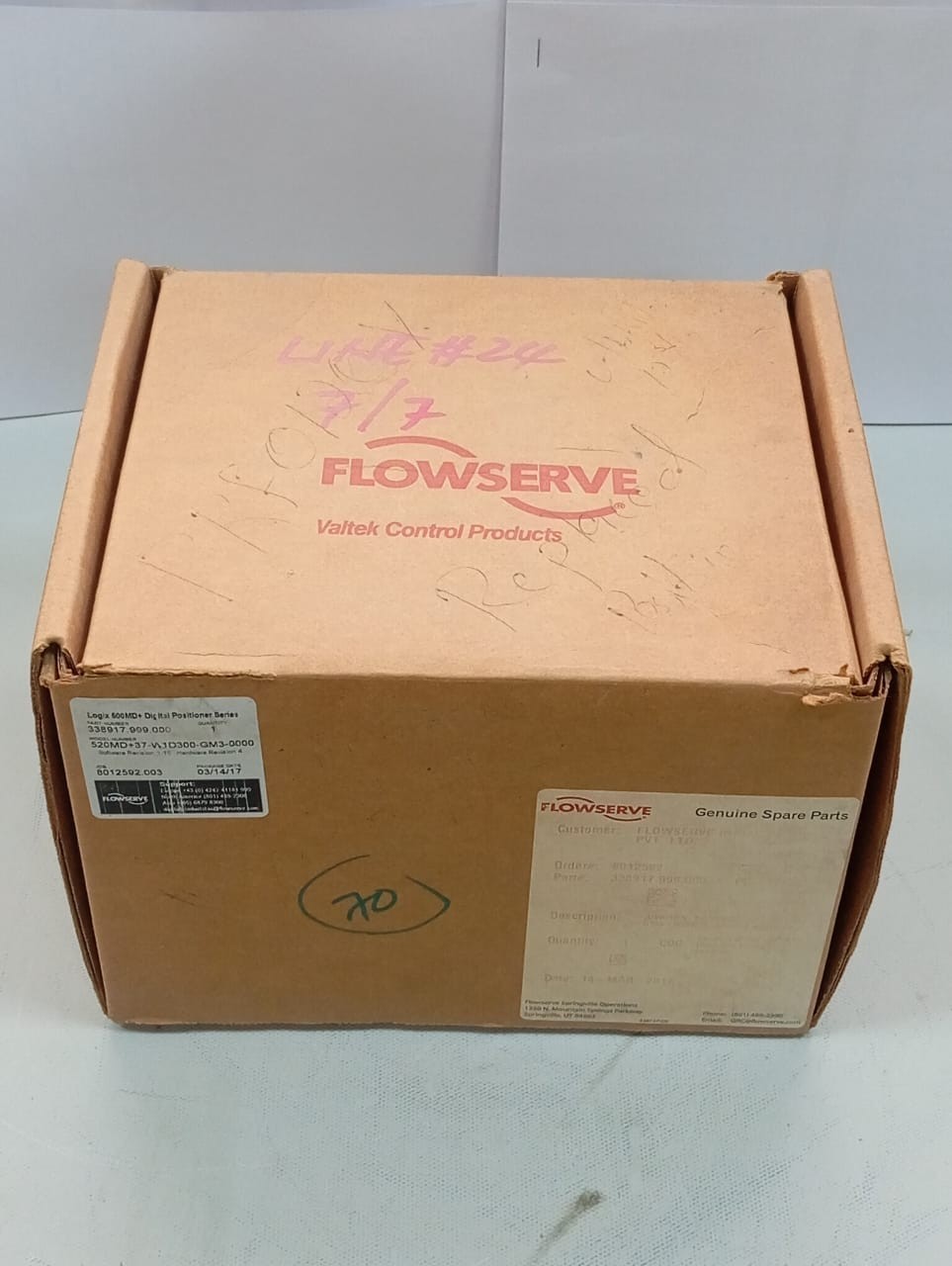 Flowserve / Logix 500MD+ Series / Digital Positioner / 520MD+37-W1D300-GM3-0000