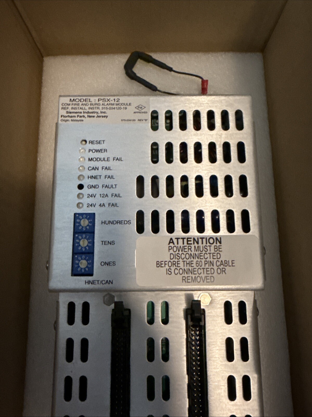 Siemens PSX-12M Aux Power Supply (S54430-C27-A1)