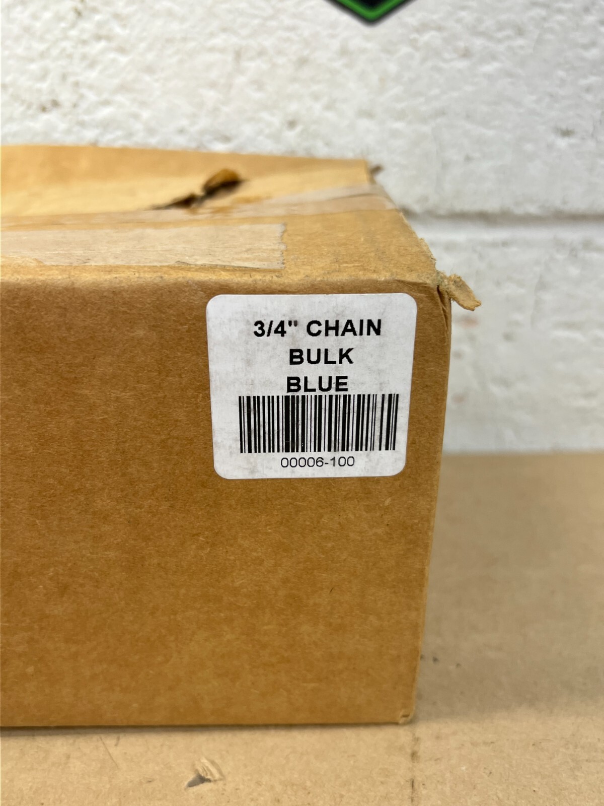 00006-100 3/4” Chain Bulk Blue Plastic