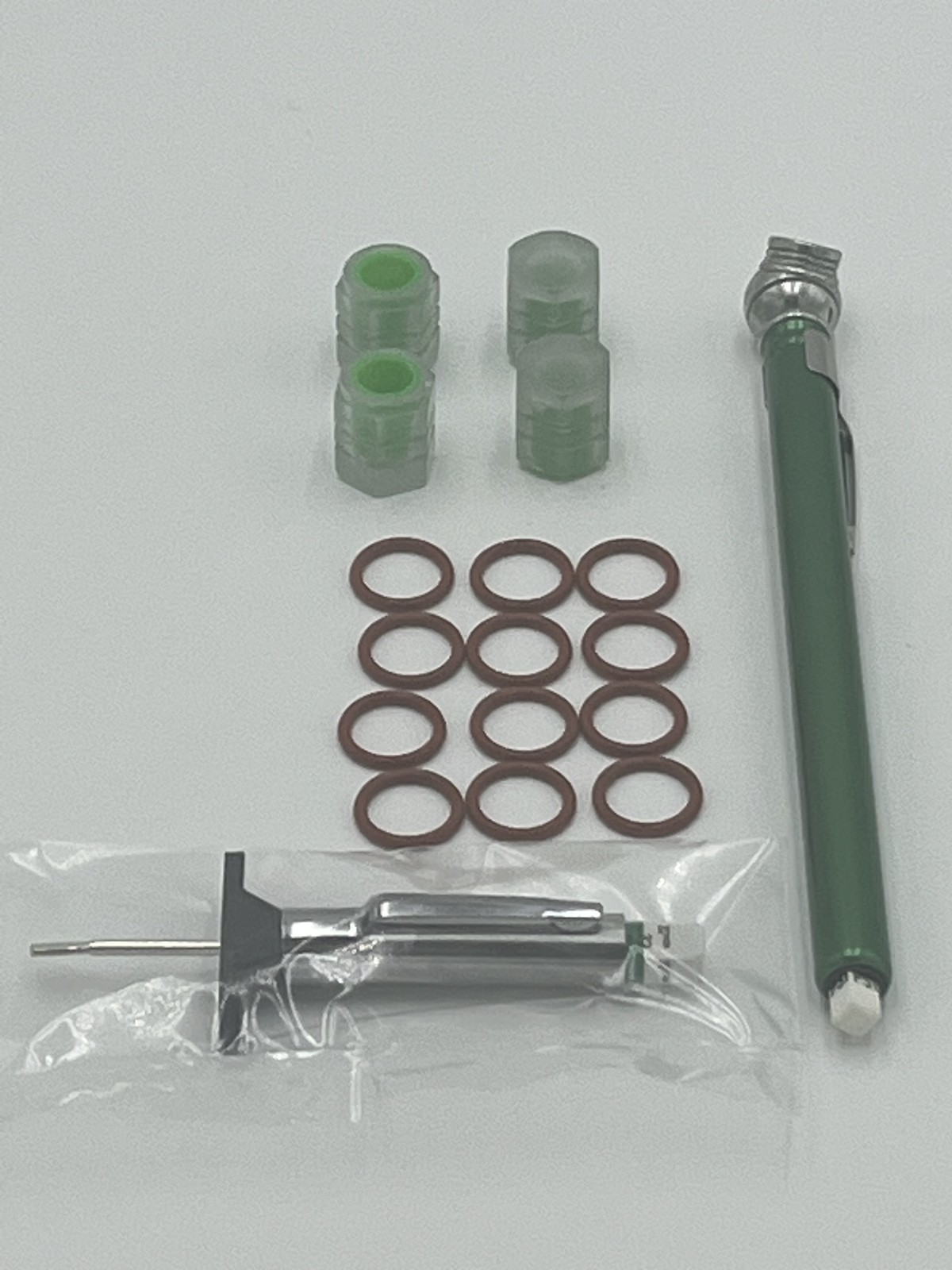 12pk orings +4 caps, tread depth, air gauge compatible for Harley Davidson 11105