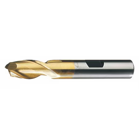 Cleveland C41552 2-Flute Hss Square Single End Mill Cleveland Hg-2-Tn Tin