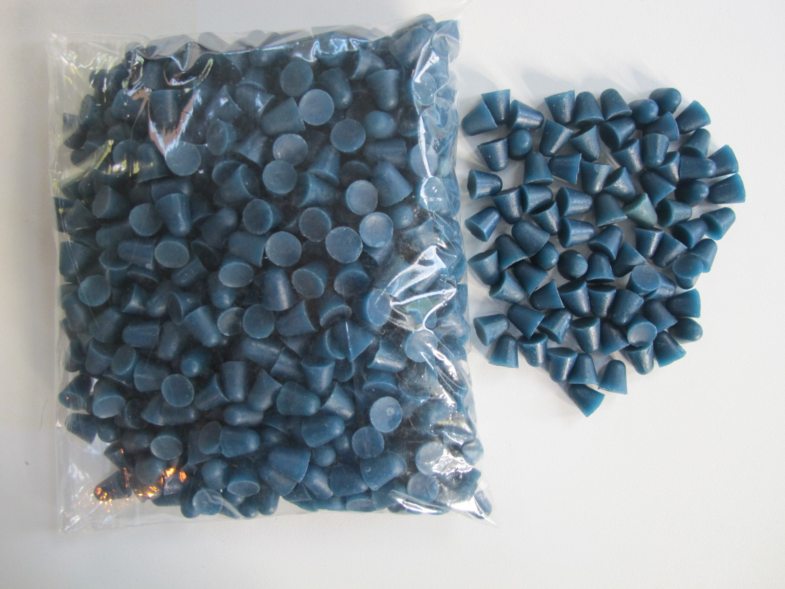 OTEC Precision KO 10 BLUE plastic cone Tumbling Media polishing chips 1pound USA