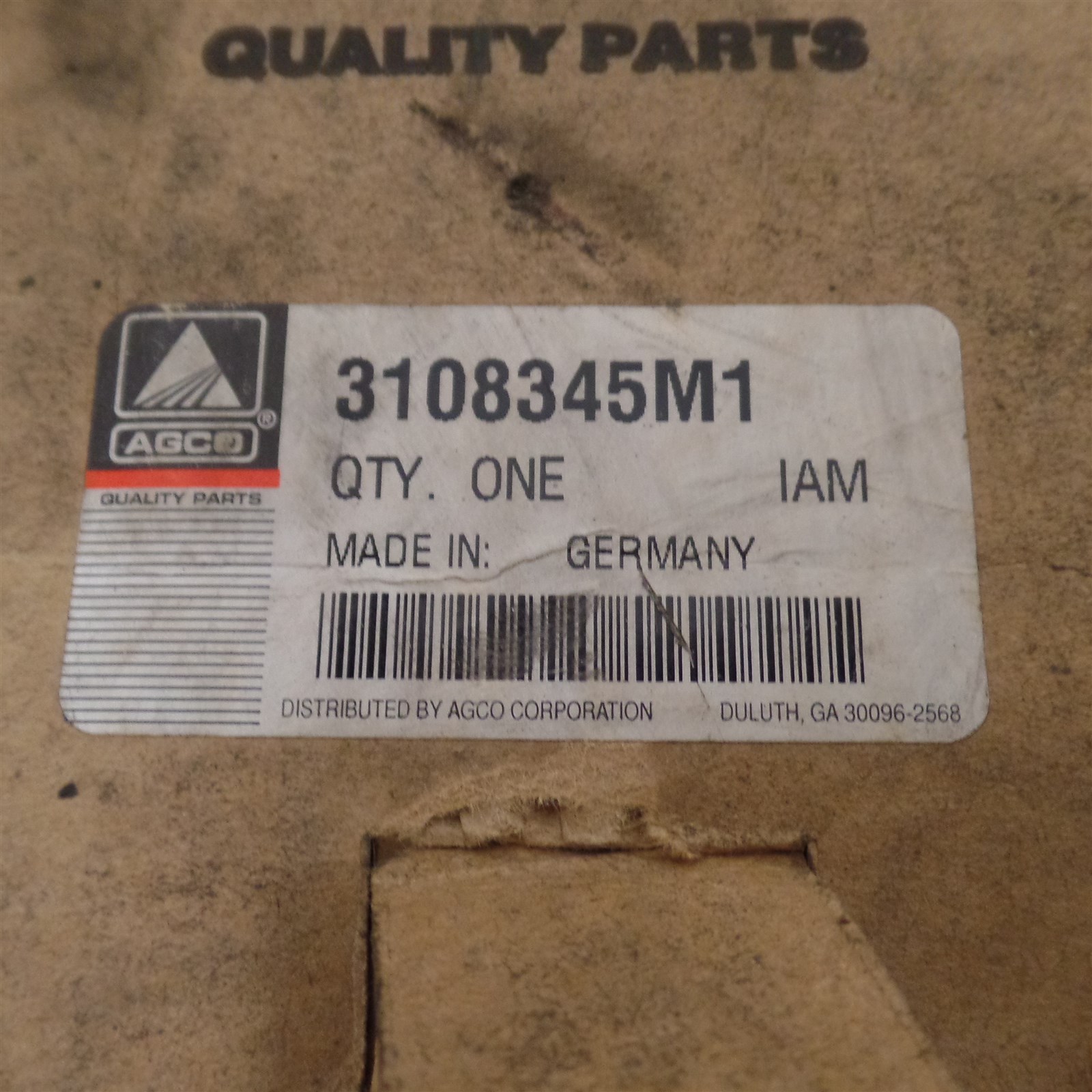 3108345M1 PLATE AGCO MASSEY FERGUSON 6110 6120 6130 6140 6150 6160 6170 MORE
