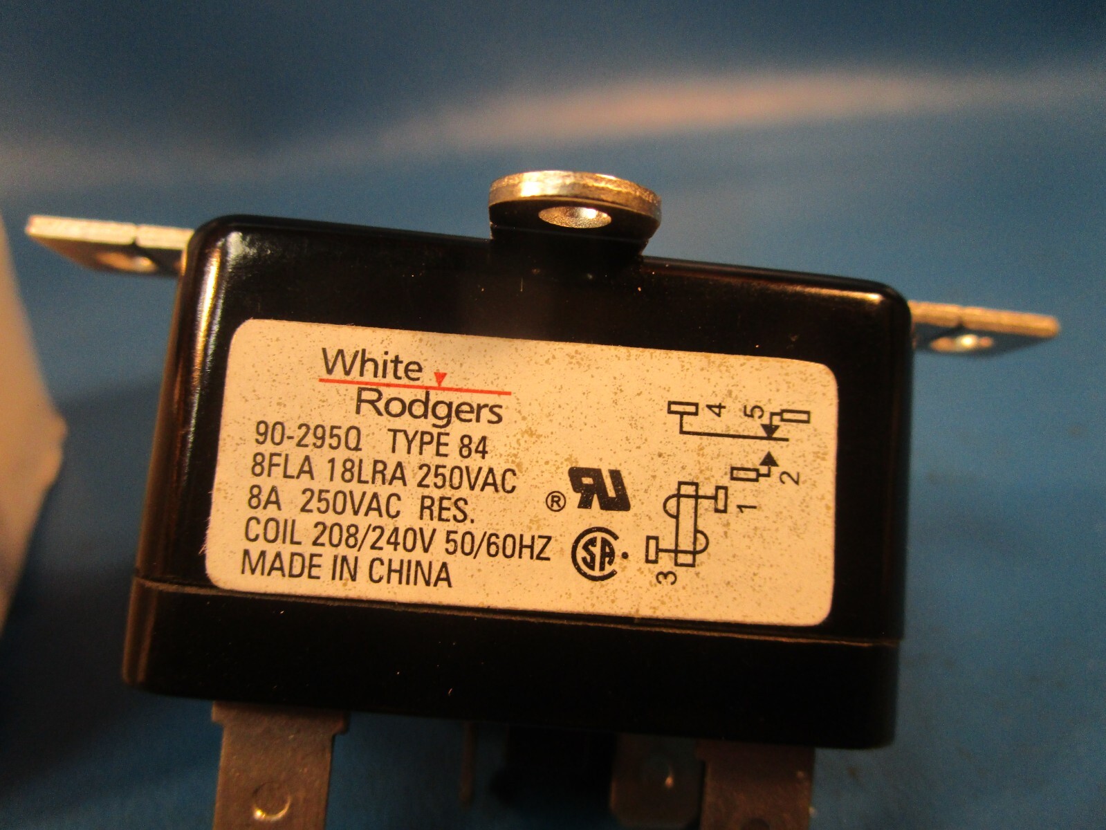 White-Rodgers 90-290Q, Fan Relay, Type 84, 24 Vac Coil