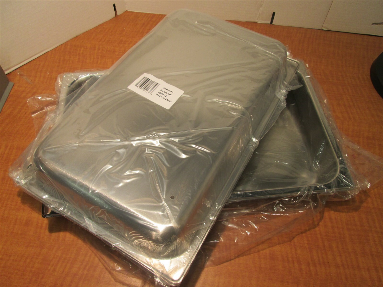 (2) AMERICAN METALCRAFT CDFP88 Chafer Food Pan 20-3/4 x 12 3/4 x 2 1/2 Rectangle