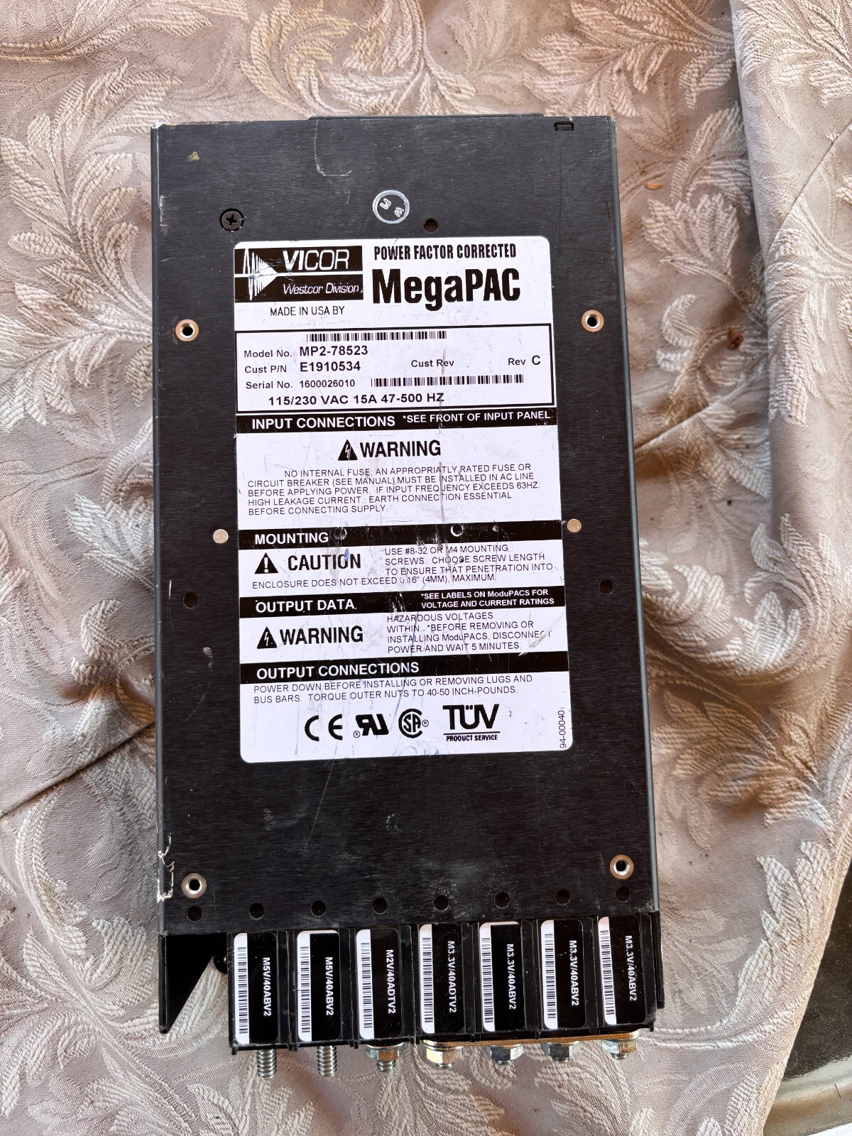 Vicor MP2-78523 PFC Megapac Power Supply