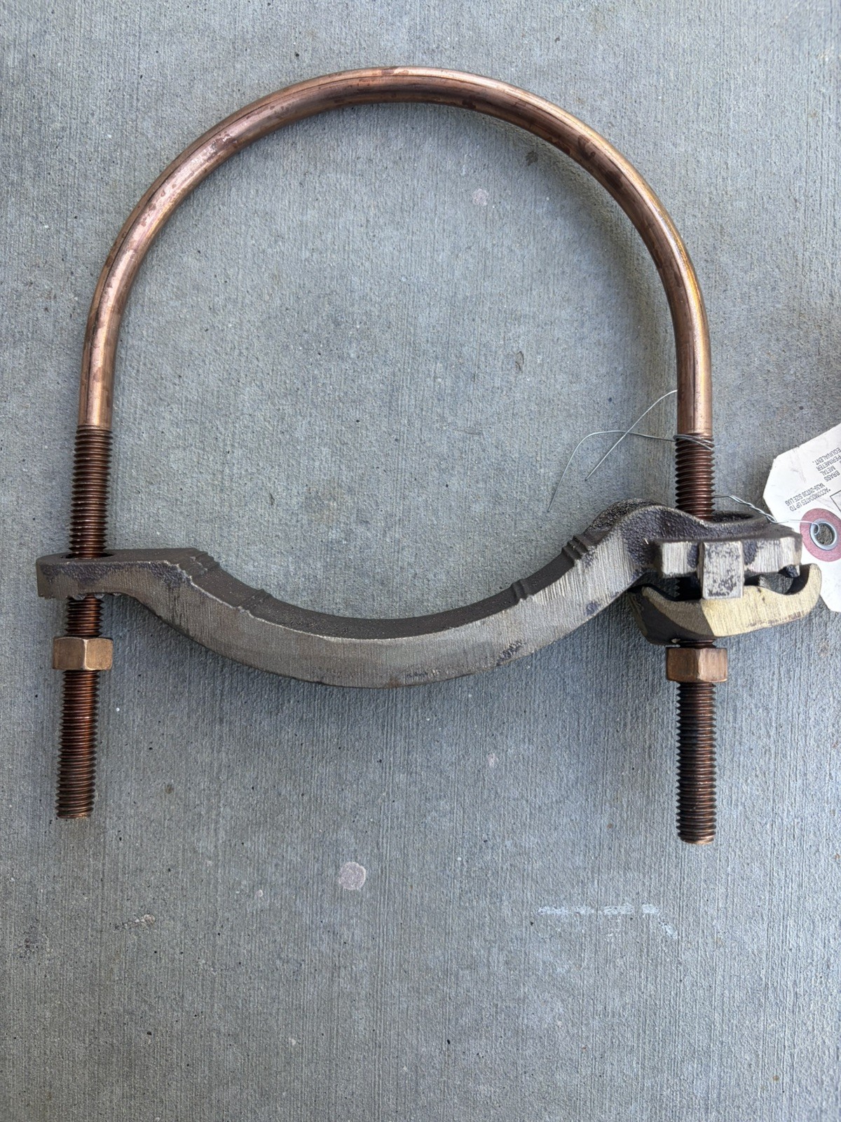 Burndy 22C018 / GAR3905BU Grounding Clamp / Connector 4AWG for 4″-5″ Pipe NEW