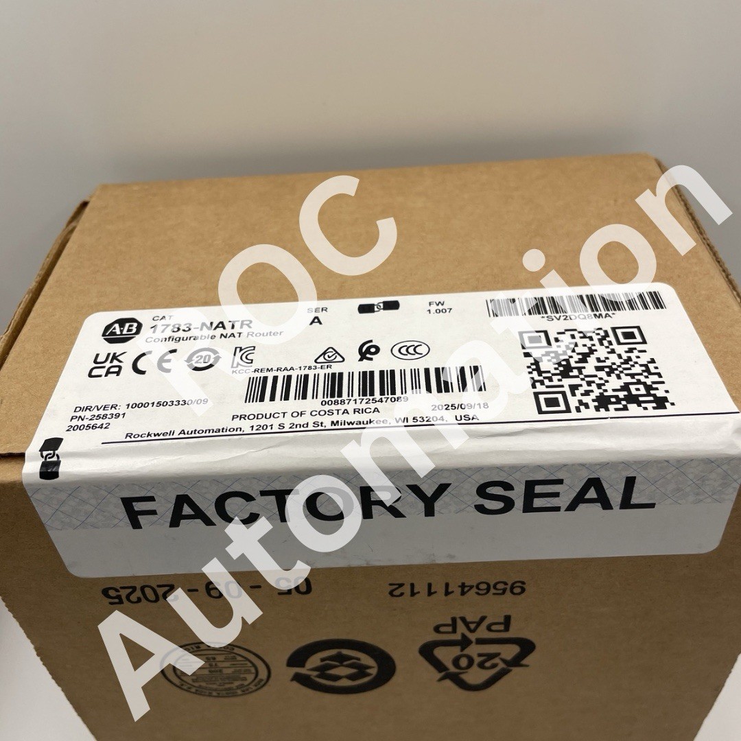 Sealed Pre-owned Allen-Bradley 1783-NATR SER A Configurable NAT Router
