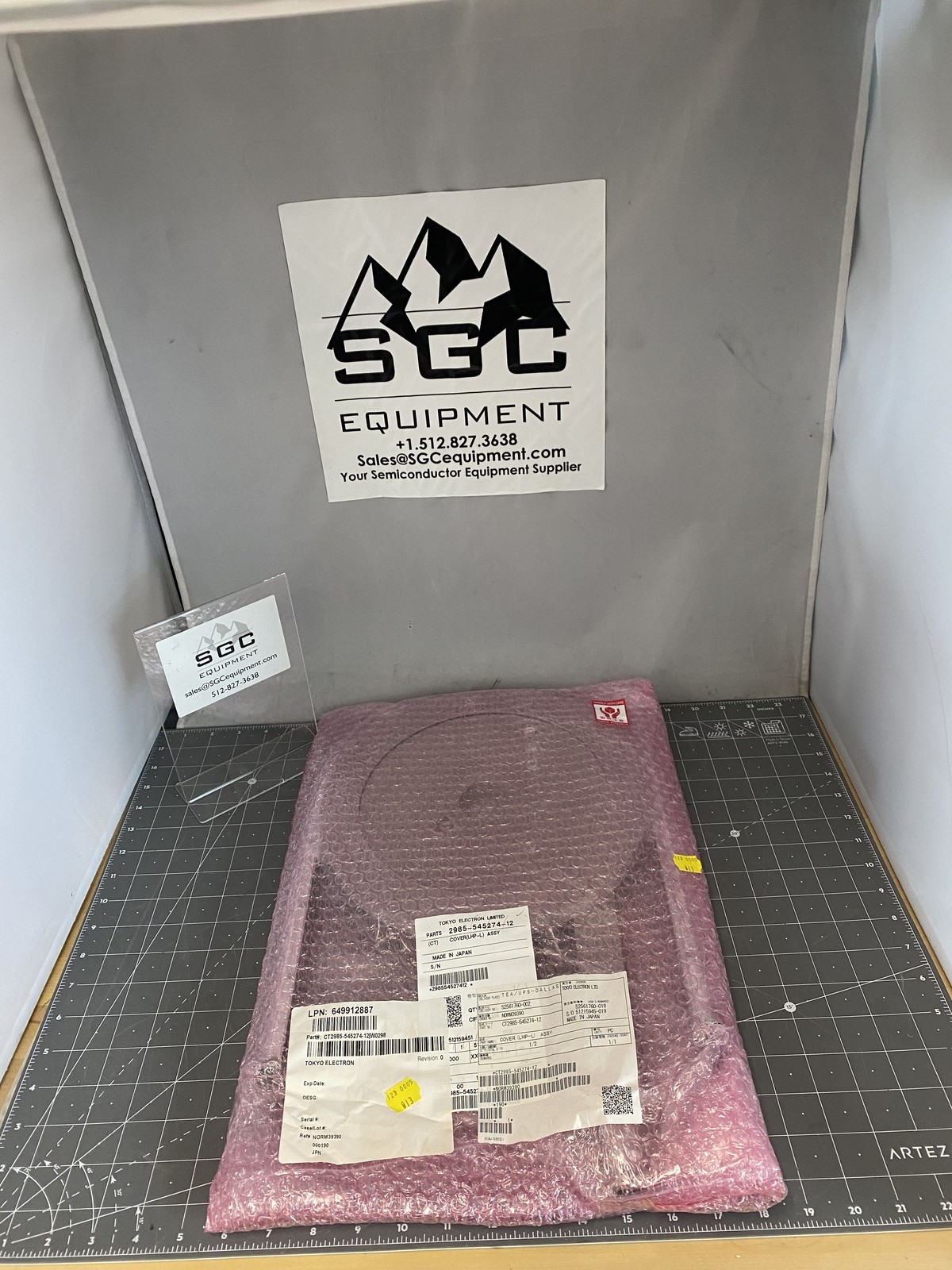Tokyo Electron/TEL Cover (LHP-L) Assy PN: CT2985-545274-12