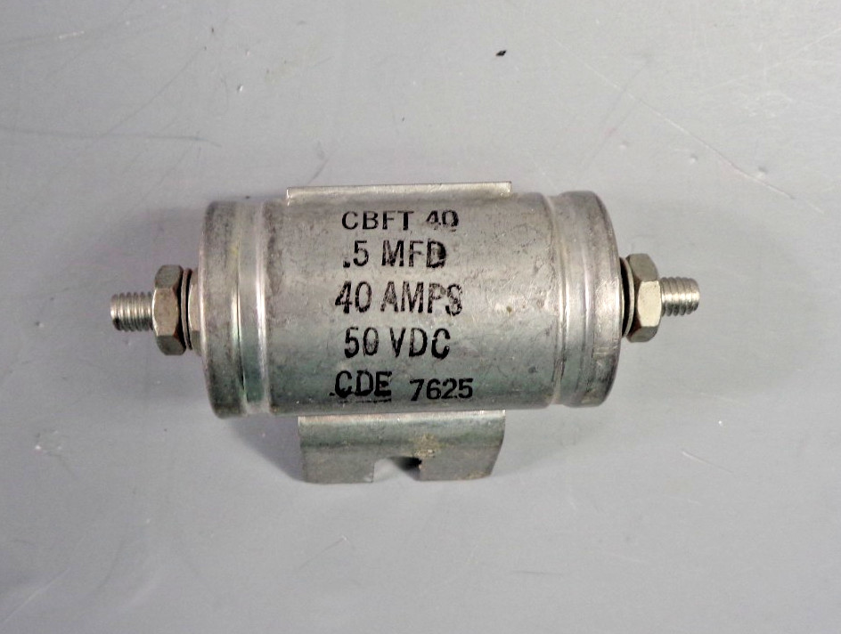 Radio Noise Filter, Cornell Dubilier #7625, .5uF @ 40 Amps