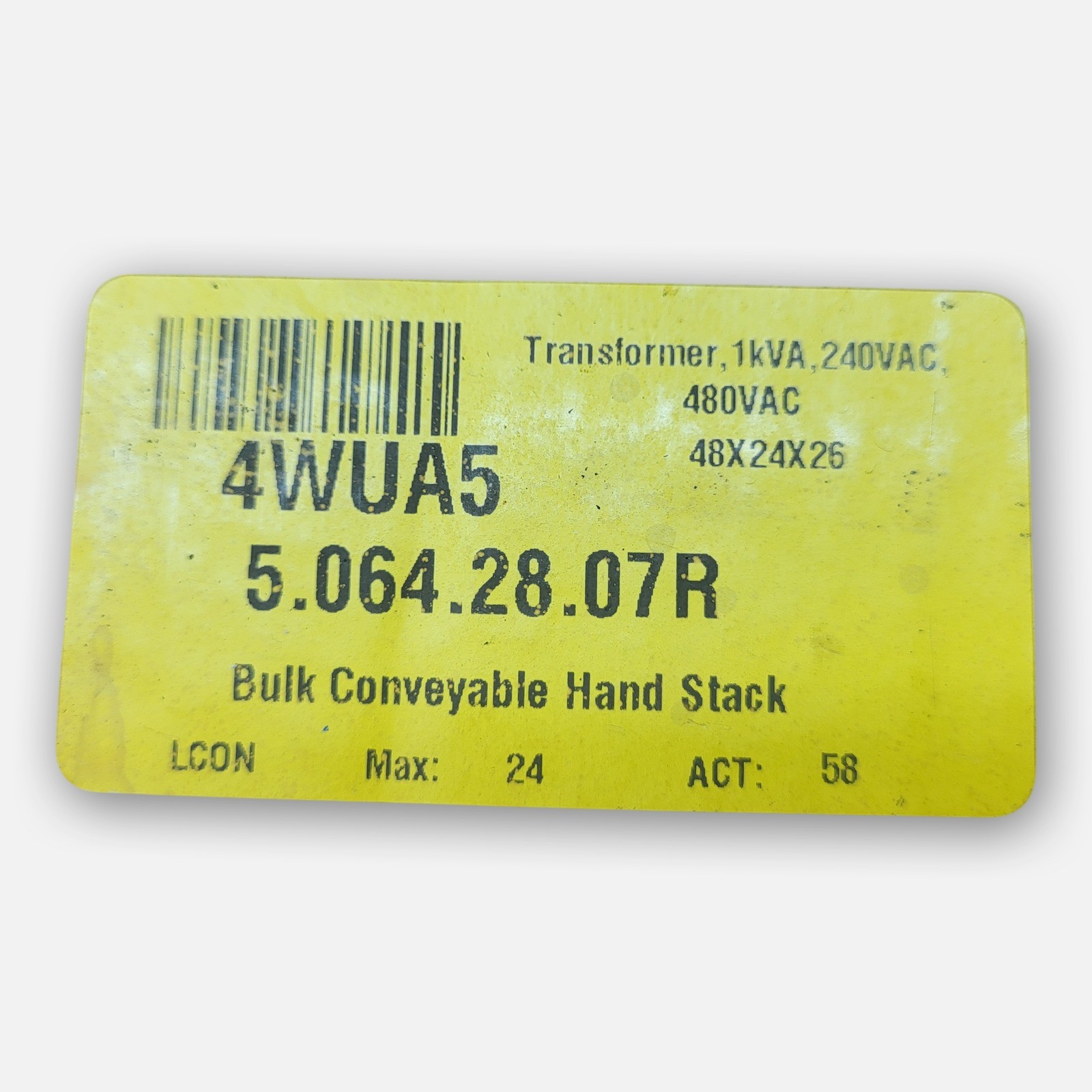 NEW ACME ELECTRIC T253010S SINGLE PHASE TRANSFORMER 1KVA 4WUA5