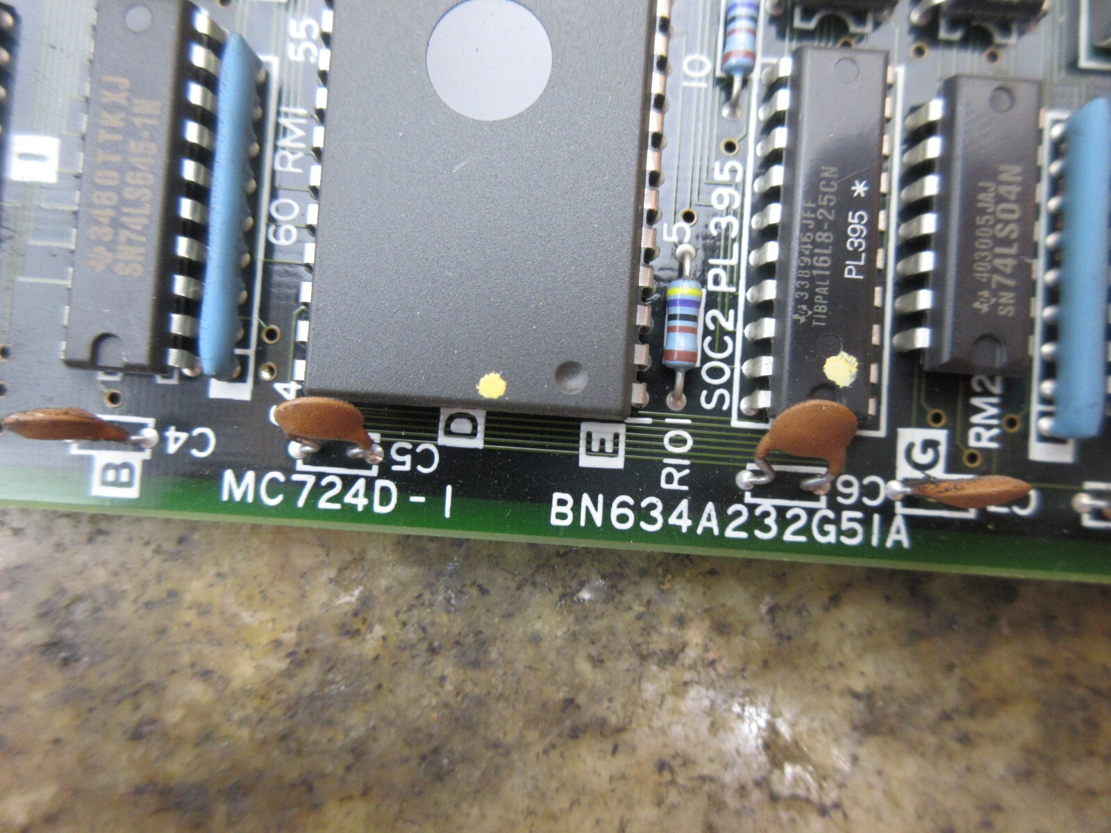 MITSUBISHI CIRCUIT BOARD MC724-1 BN634A232G51A LOT OF 3 PIECES