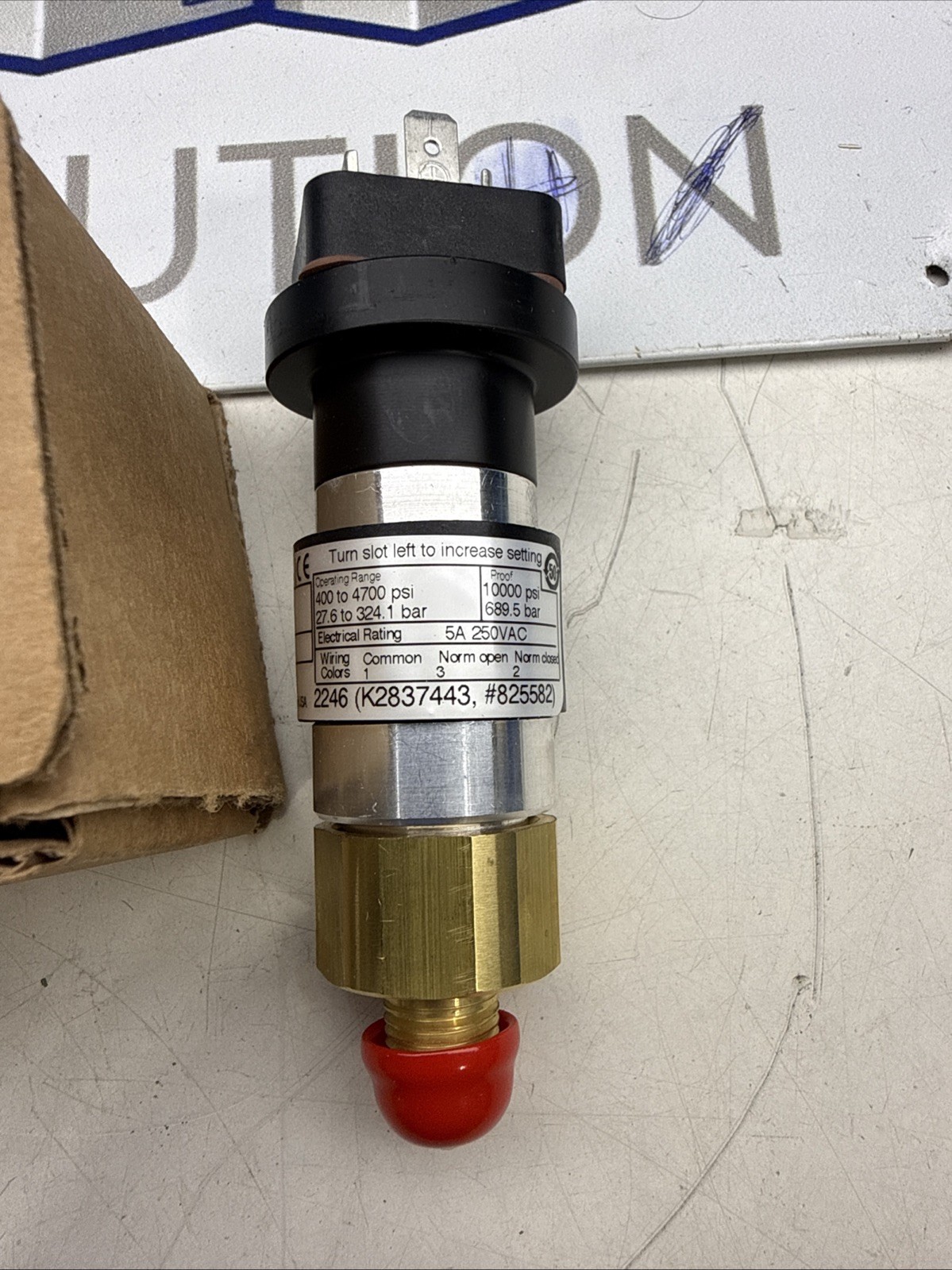 United Electric 10F15 Pressure Switch NEMA4 SPECTRA 400-4700 Pounds