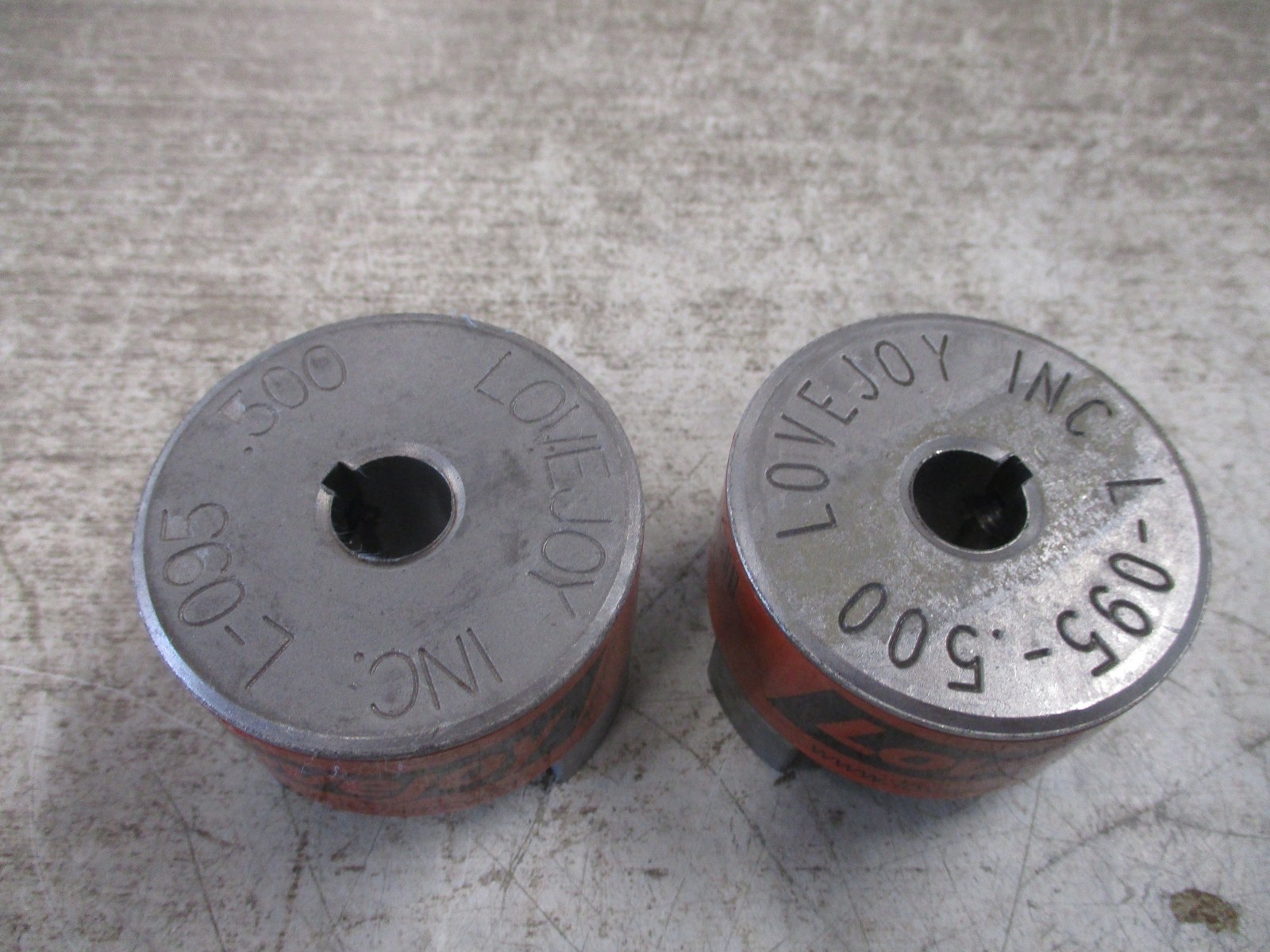 Lovejoy L-Jaw Hub L-095 Bore: 0.500″ *Lot of 2* Used