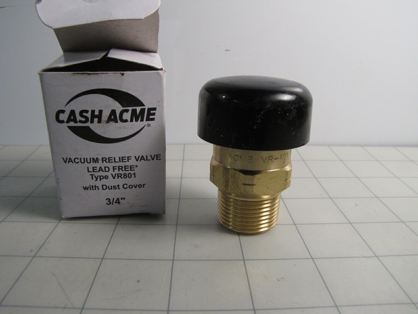 Cash Acme 22398-0000LF 3/4″ Vacuum Relief Valve Type VR801 w/ Dust Cover NEW