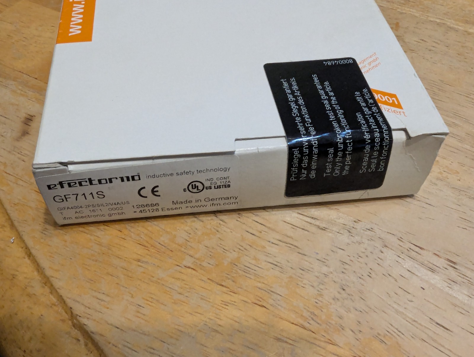 IFM EFECTOR GF711S GIFA4004-2PS/SIL2/V4A/US New Sealed Box Ships from U.S.
