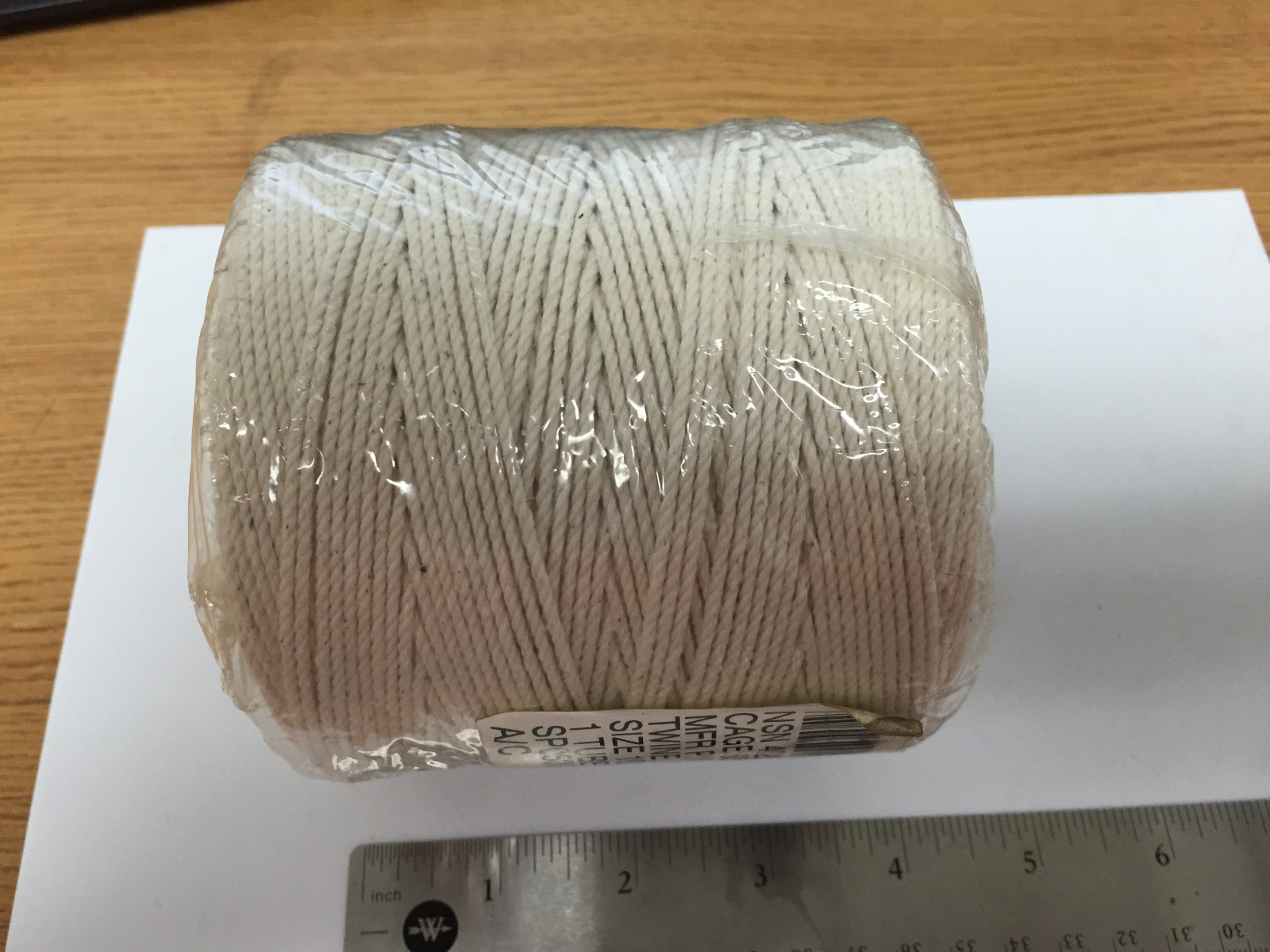 A-A-2917-18 1Lb. Cylindrical Cotton Twine Spool Size 18 w/Tube (A-A-1451)