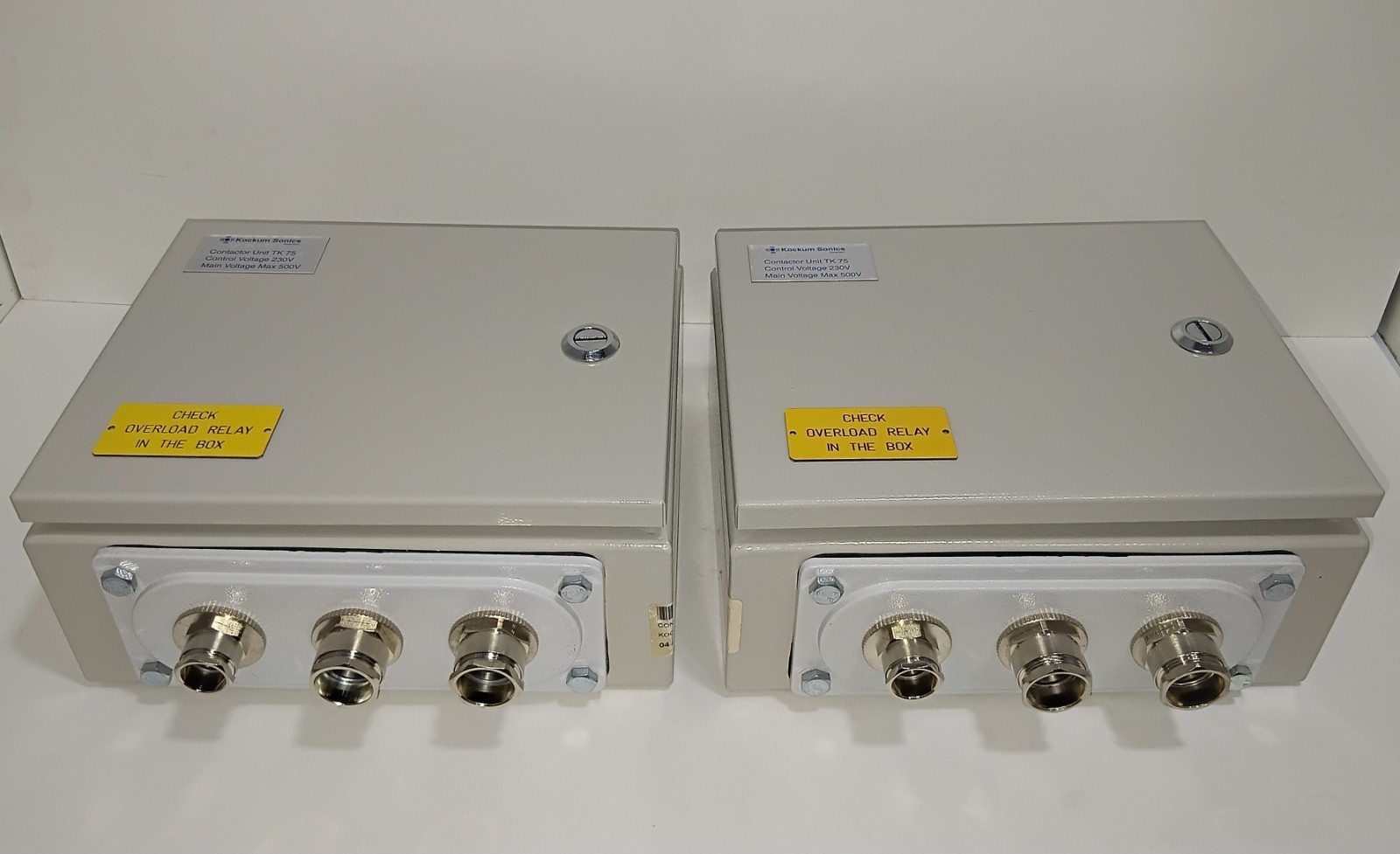 Kockum Sonics TK 75 A Contactor Unit Control Voltage 230V, Main Voltage Max 500V