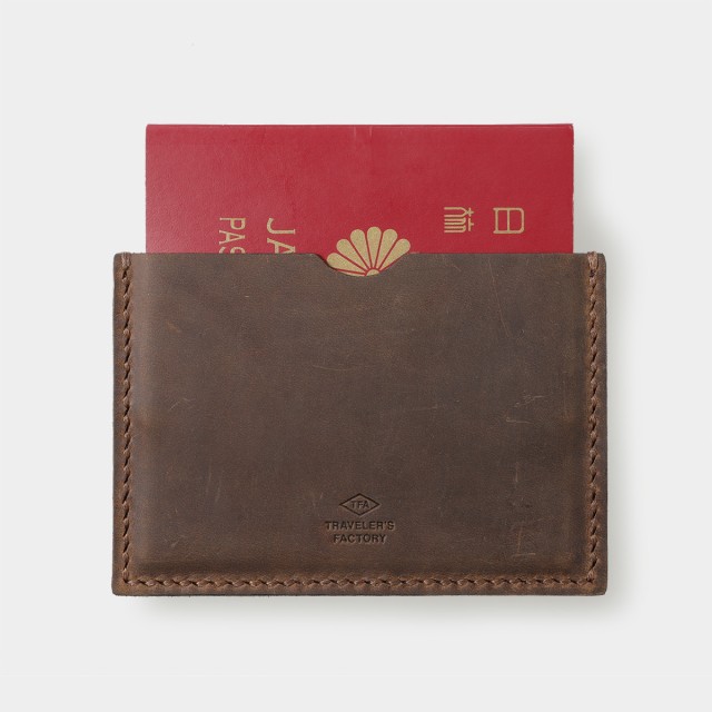 Traveler’s Factory TF Leather Passport Case Brown (07100653) Official Japan NEW