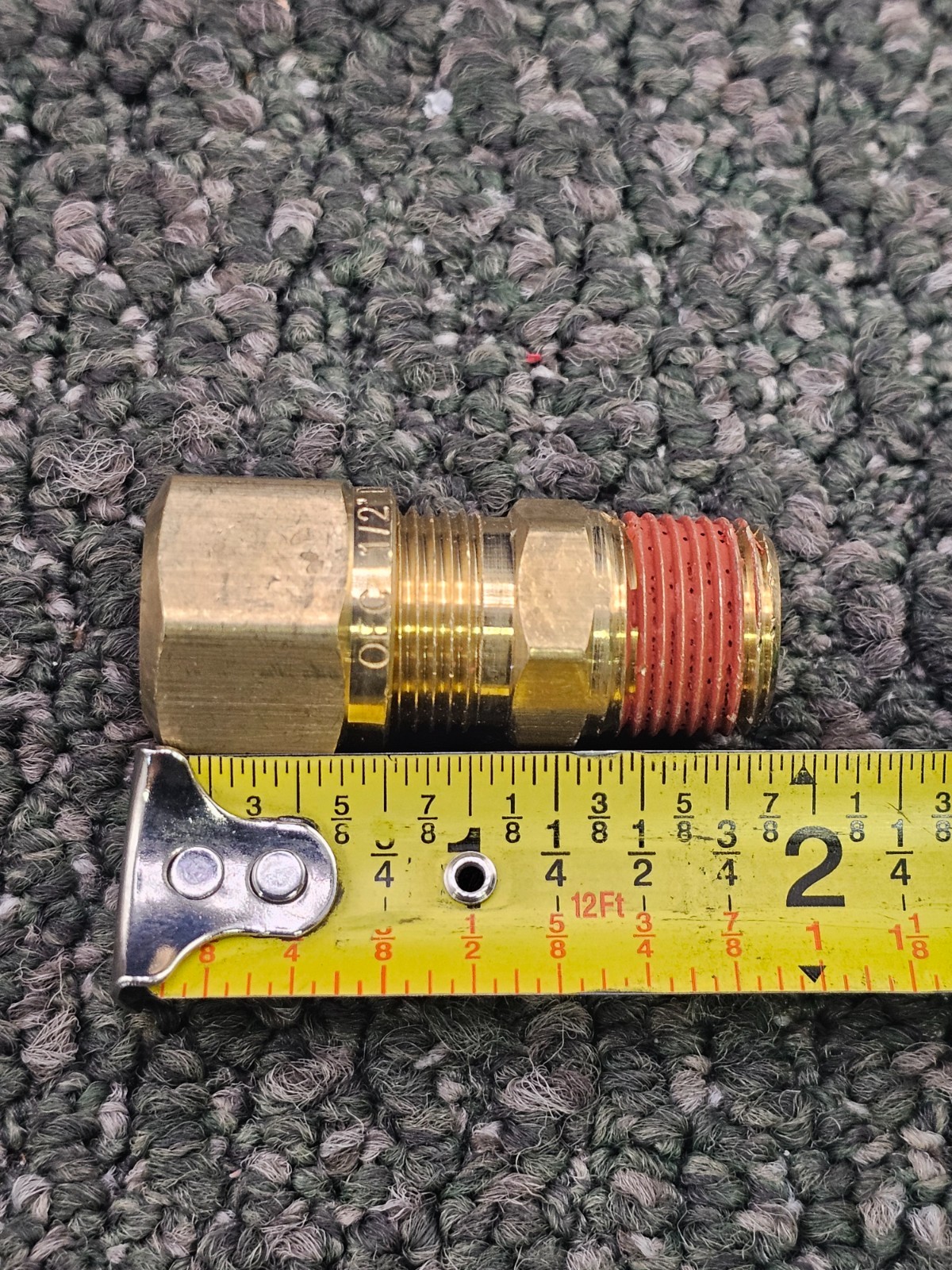 (QTY 10) 90686 Brass Compression Fittings 1/2-inch x 3/8-inch A/B Male Connector