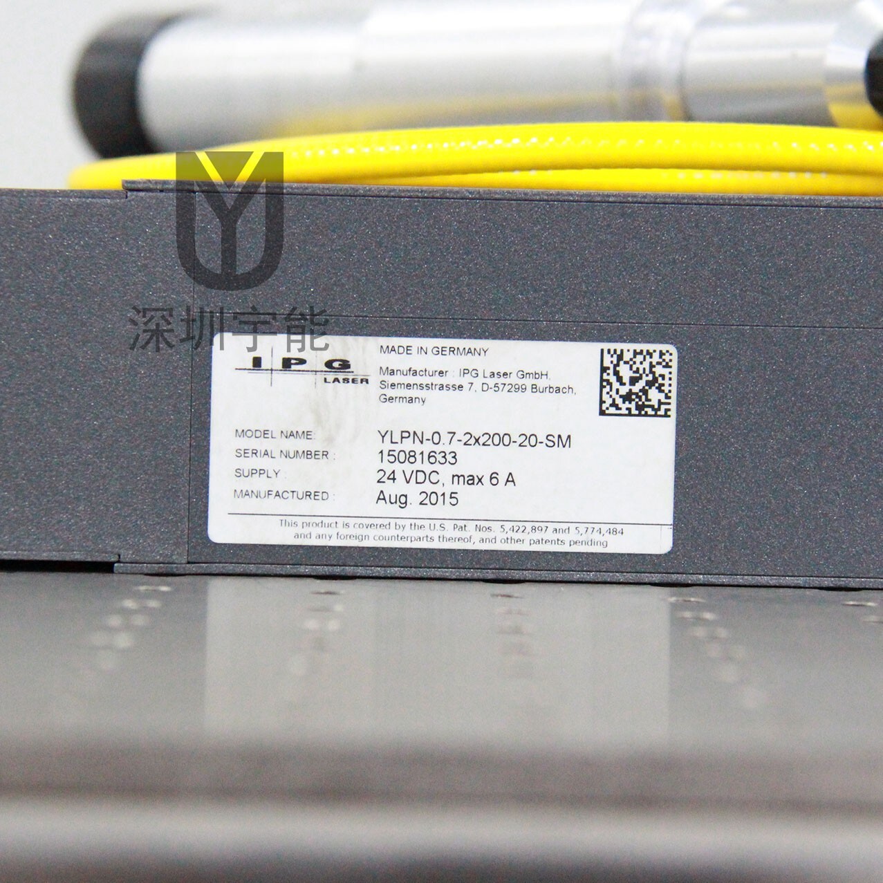 Used IPG FIBER LASER YLPN-0.7-2X200-20-SM MOPA TEST OK