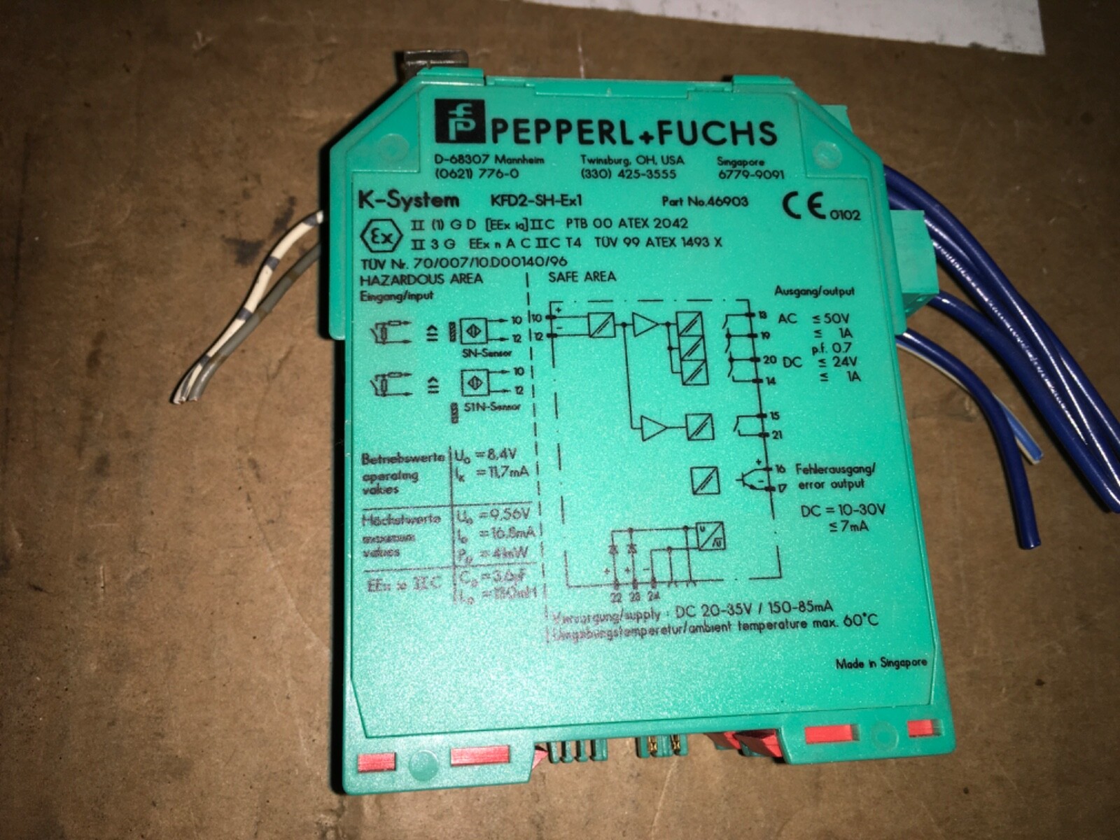 PEPPERL+FUCHS, system relay, KFD2-SH-Ex1, ADI-1340