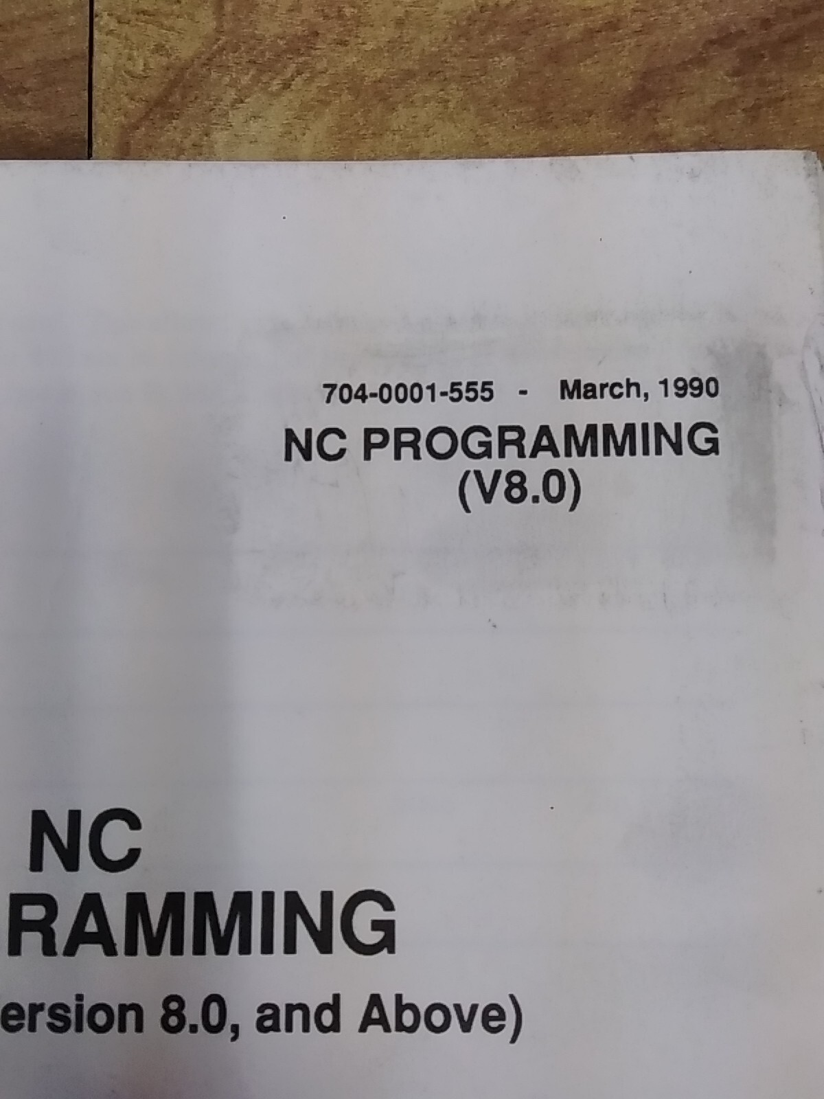 Hurco Instruction Manual NCProgramming (V8.0) 704-0001-555