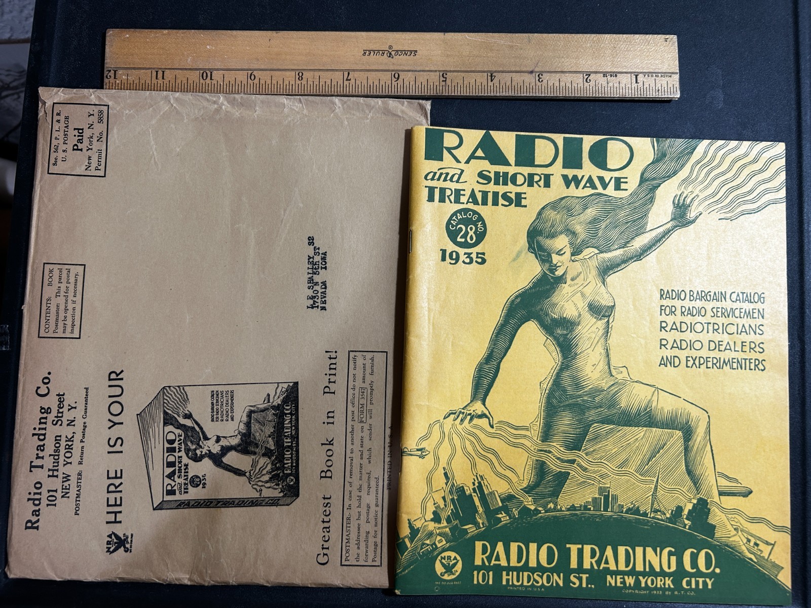 Radio Trading Co. Vintage 1935 Catalog Short Wave Treatise Radio Parts Speakers