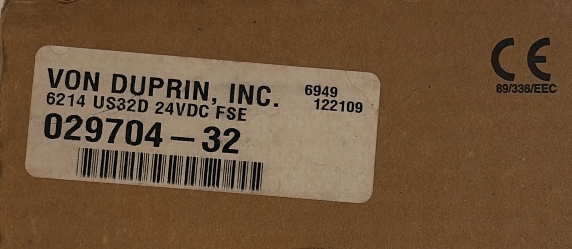 VON DUPRIN 6214 24V US32D FSE 029704-32 Electric Strike 24VDC