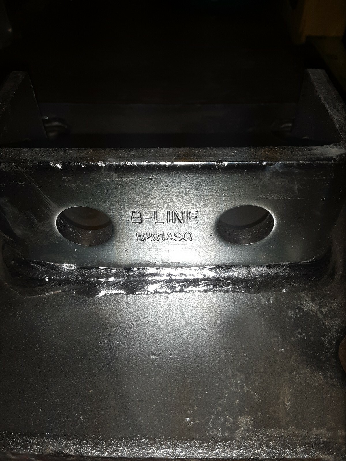 NEW! Strut Post Base Cooper B-Line B281ASQ Steel, Electro-Plated Zinc–(10)