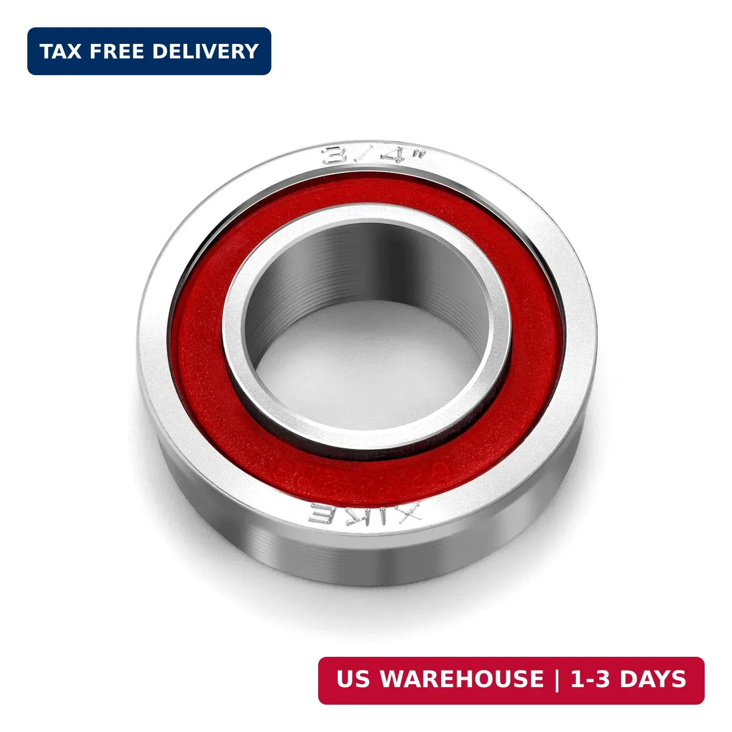 10 Pack 3/4 ID x 1-3/8 OD Flanged Ball Bearings for Lawn Mower Cart Wheel Parts.