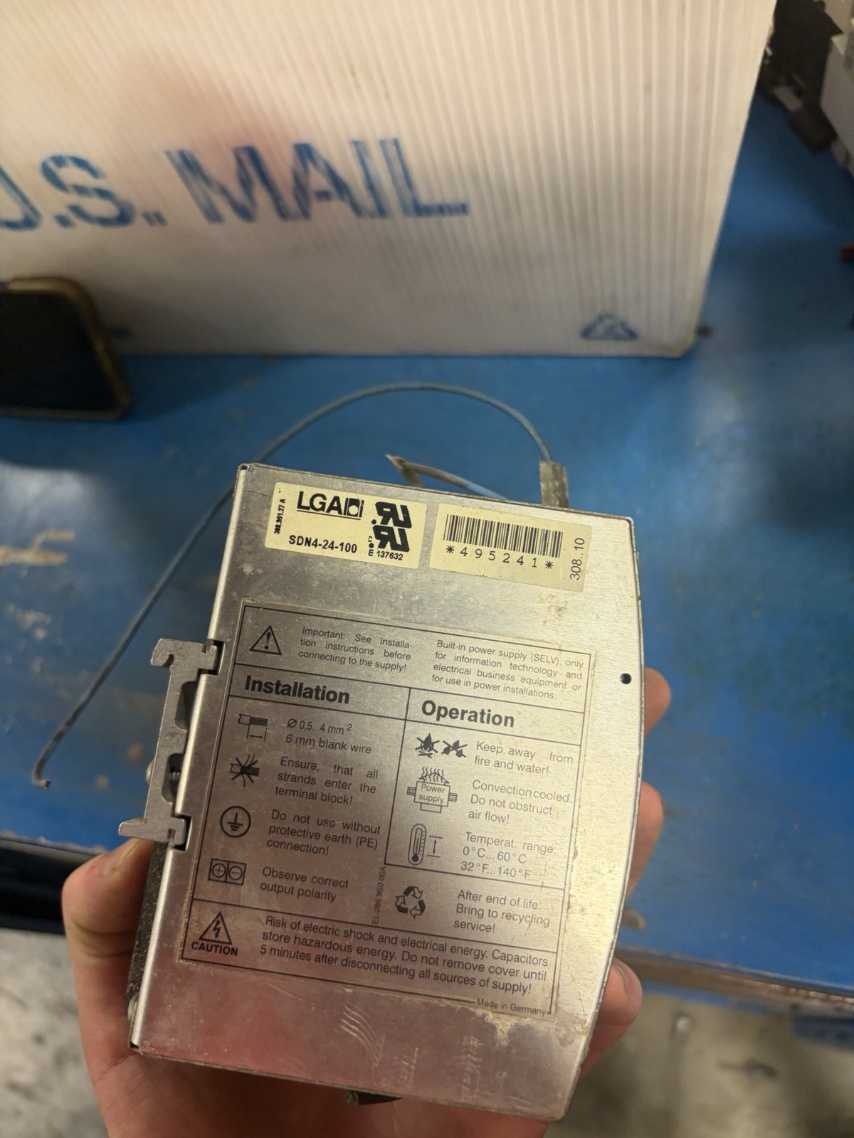 SOLA SDN 4-24-100LP POWER SUPPLY 115/230VAC 2.1/1A 50/60HZ 24VDC