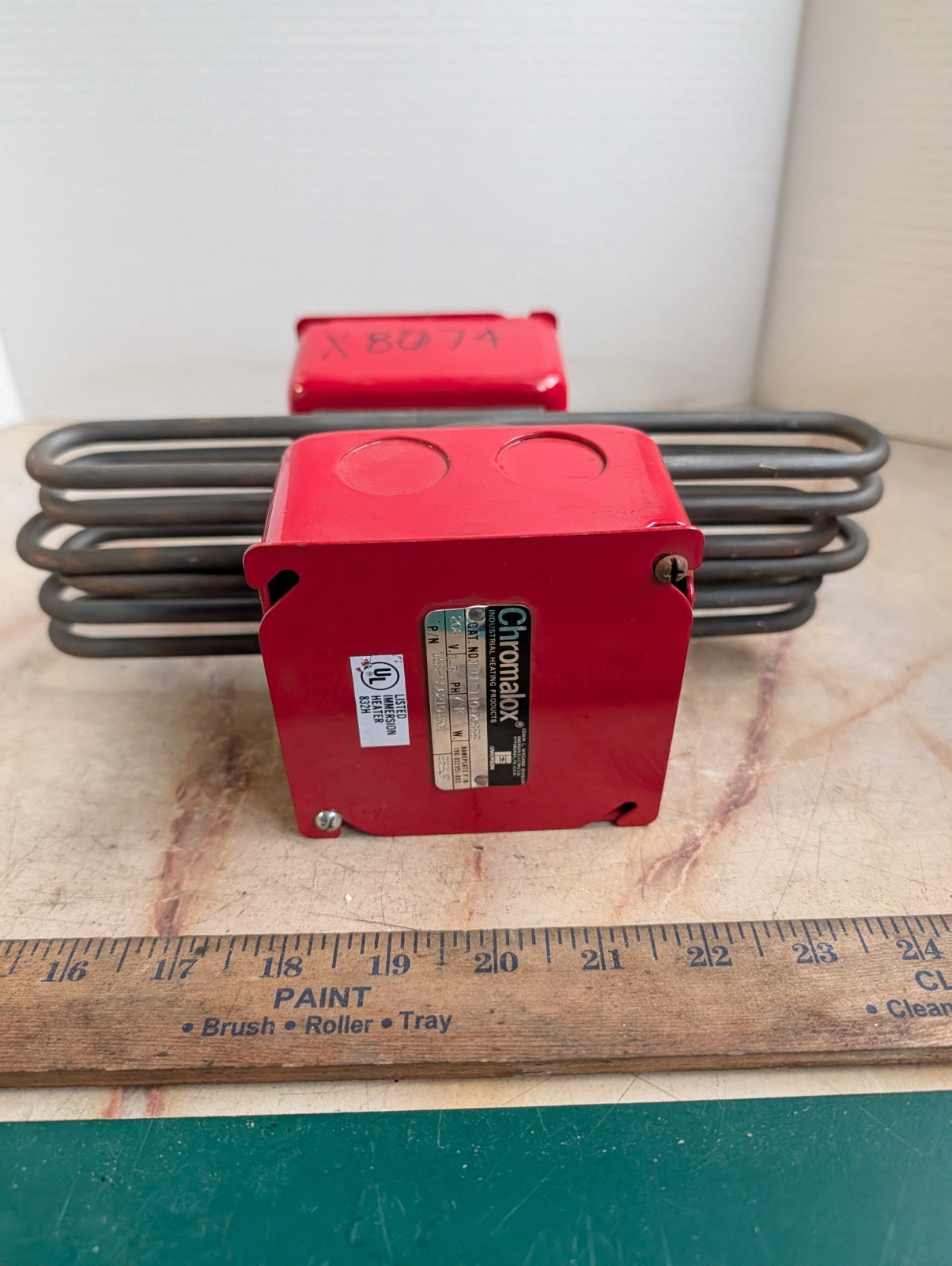 CHROMALOX TUH-110-708SS 7KW 208V 3PH IMMERSION HEATER INDUSTRIAL HEATING ELEMENT